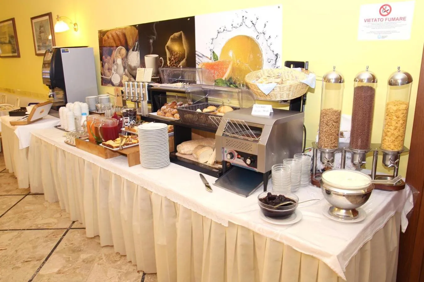 Buffet breakfast in Hotel Veliero