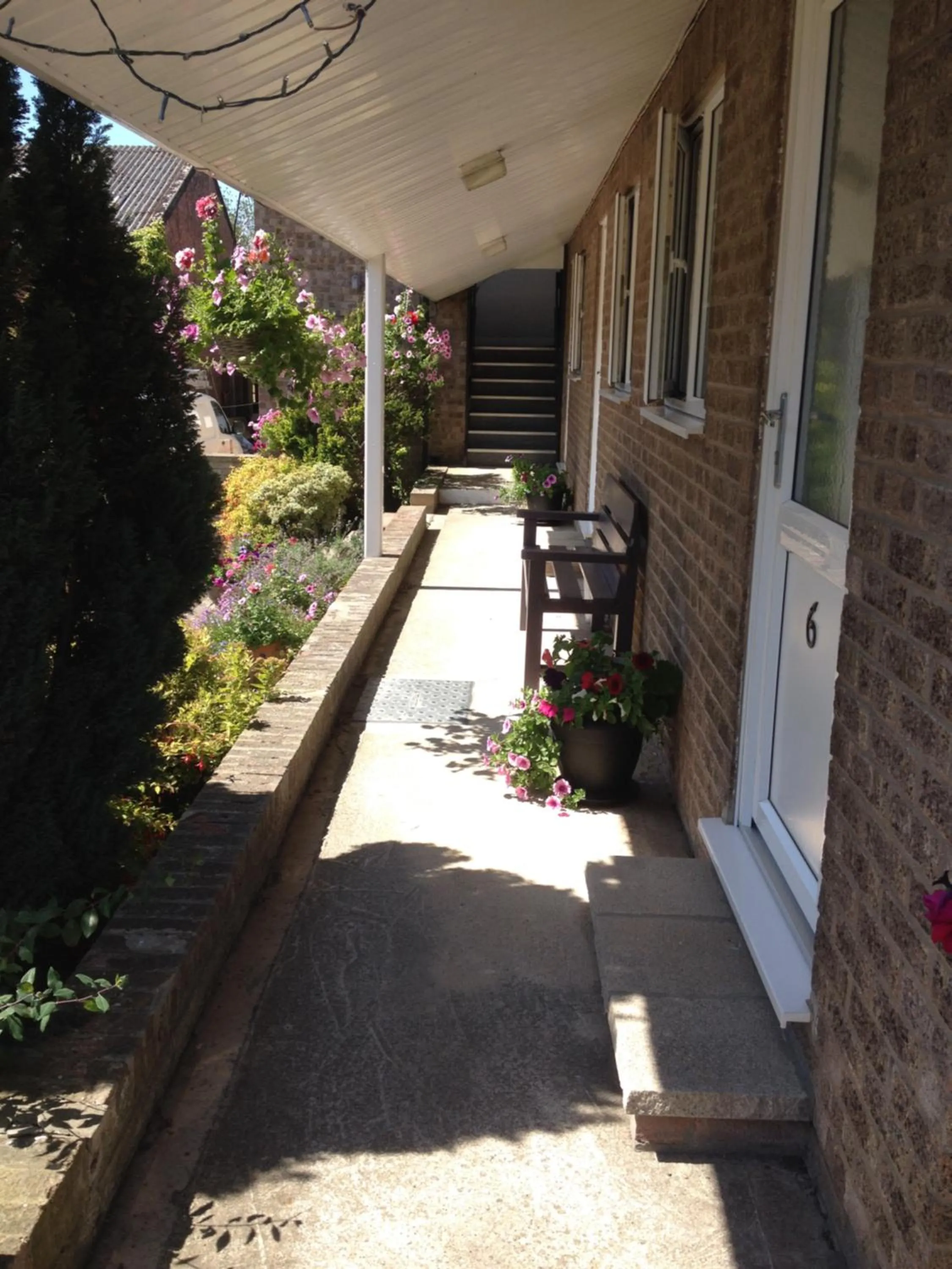 Patio in The New Inn Motel