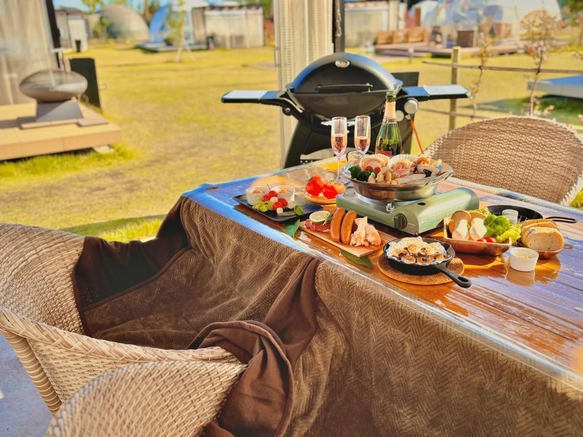 Food in Glamping&Port結