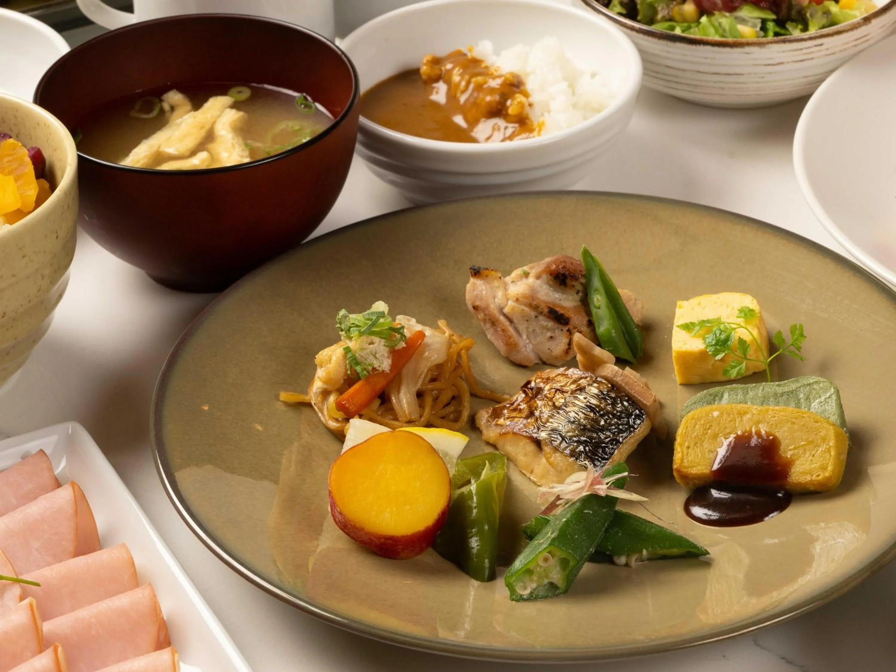 Buffet breakfast in Loisir Hotel Kyoto Toji