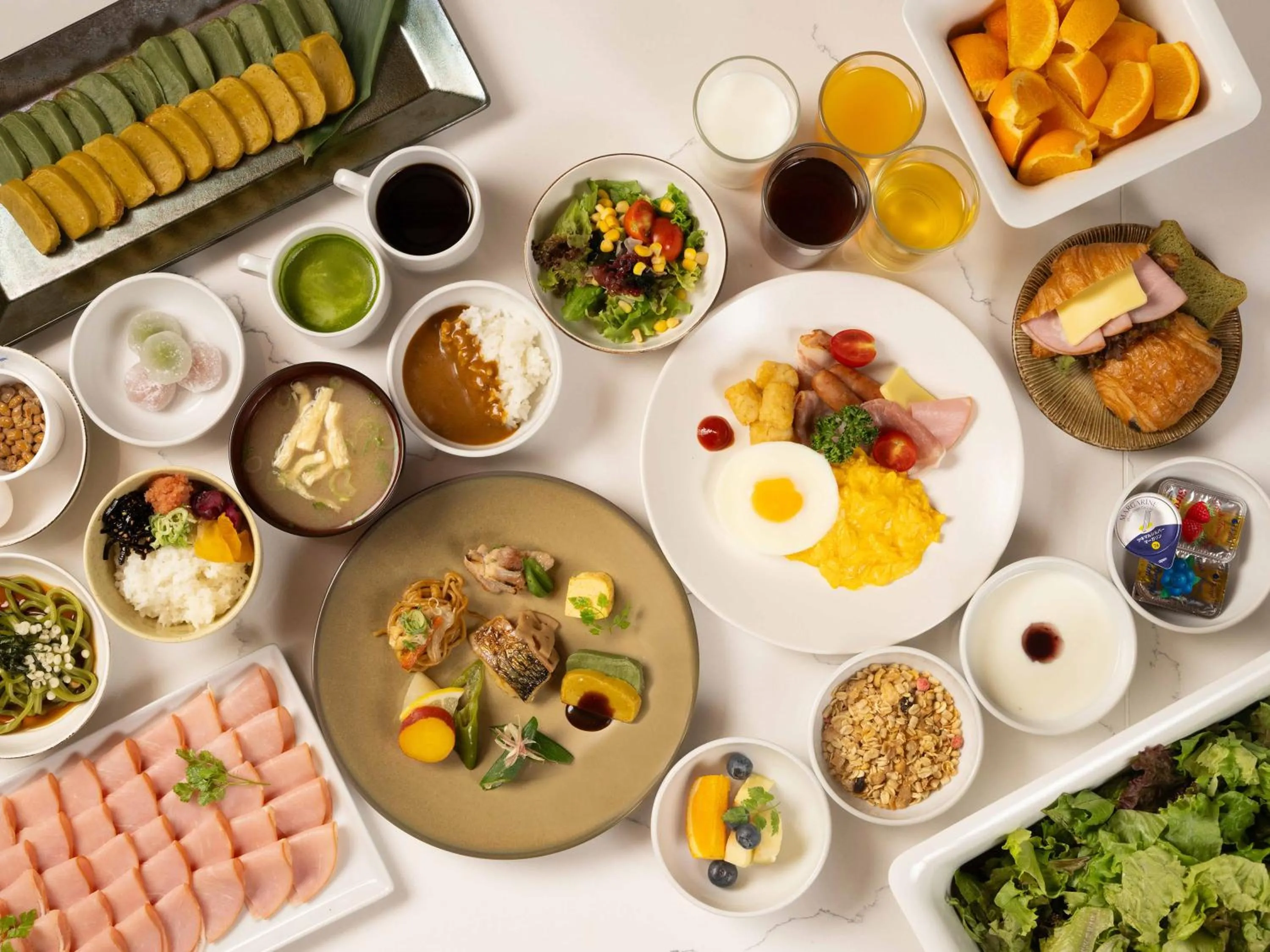 Buffet breakfast in Loisir Hotel Kyoto Toji