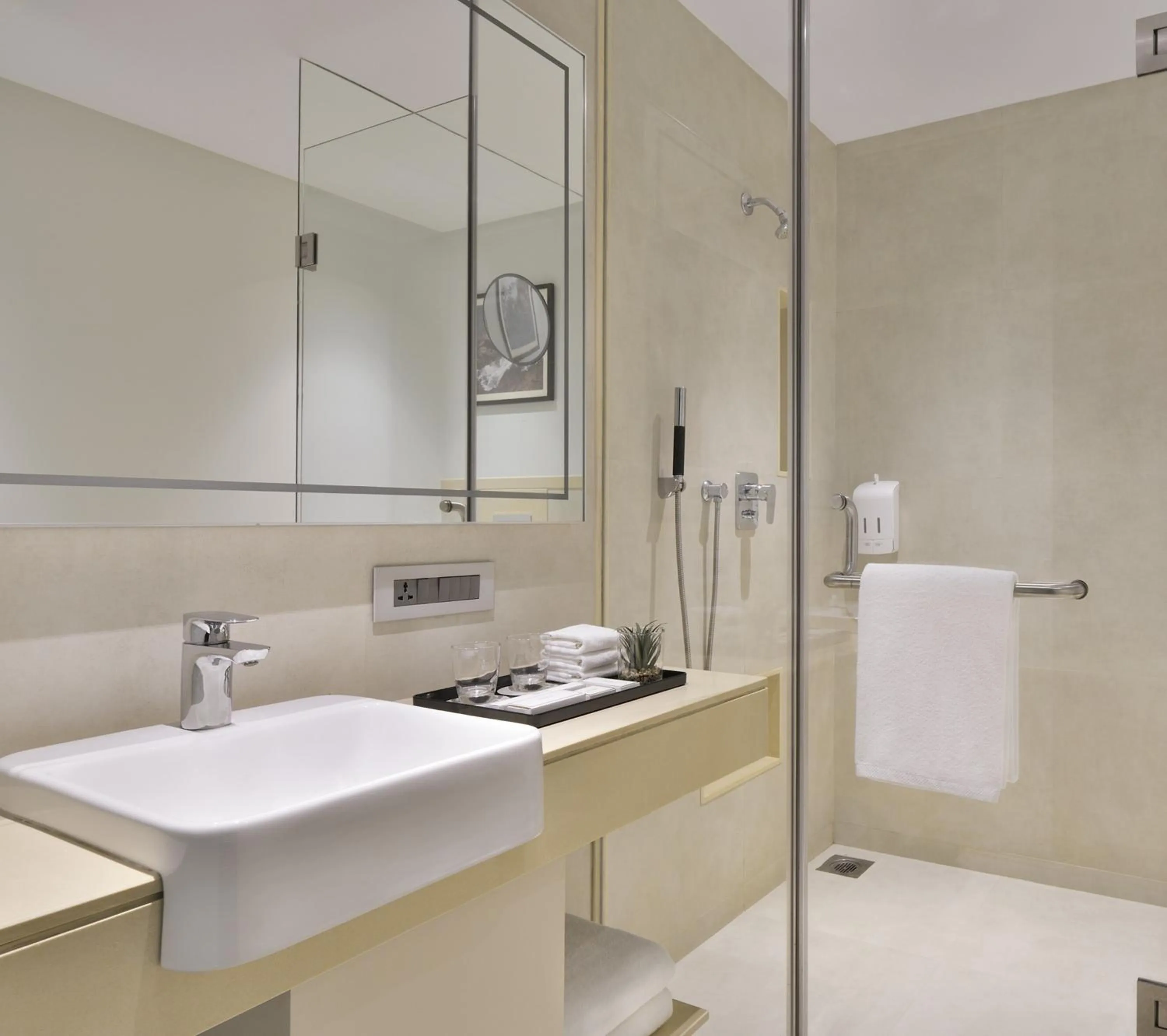 Shower in Citadines Arpora Nagoa Goa