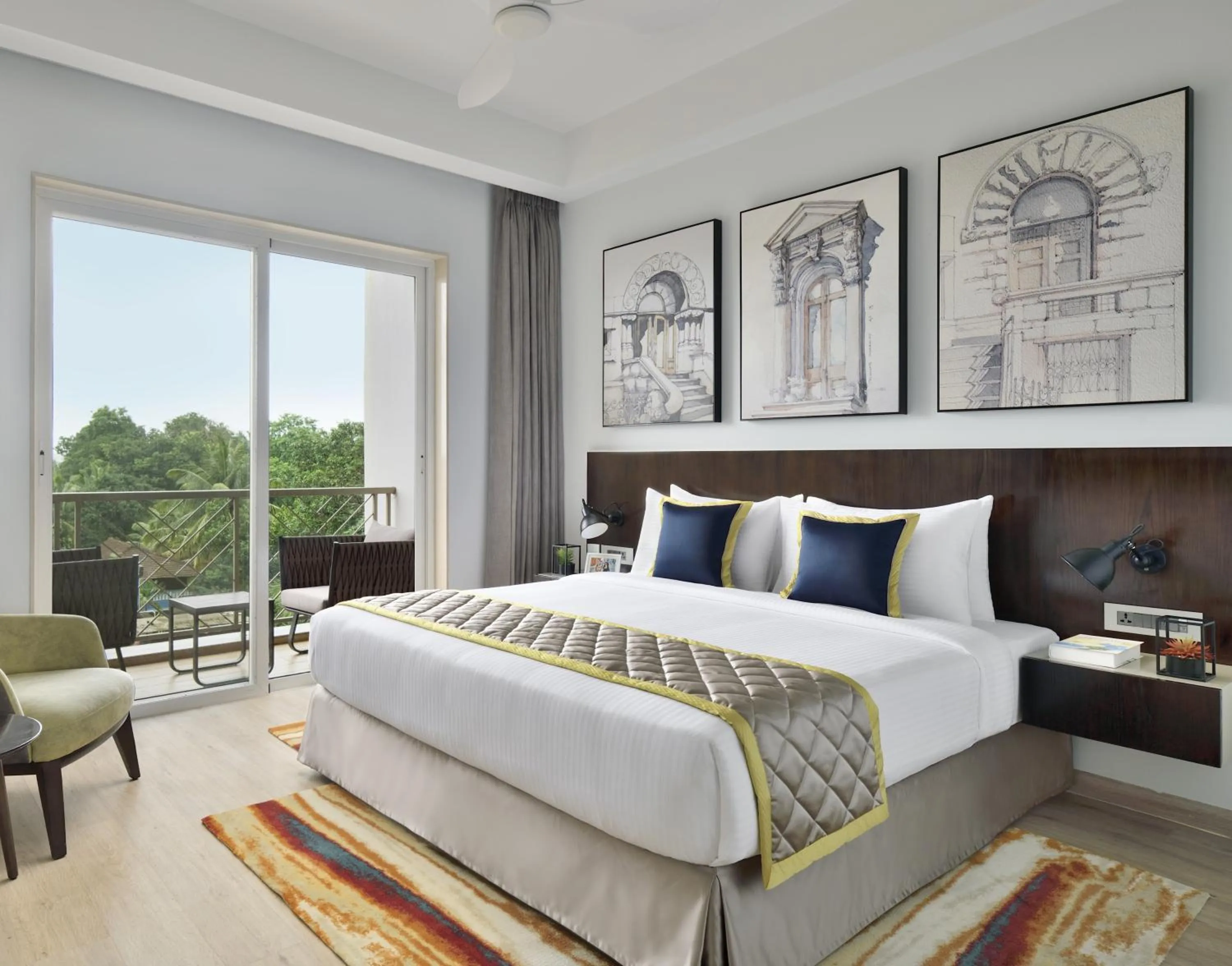 Bed in Citadines Arpora Nagoa Goa