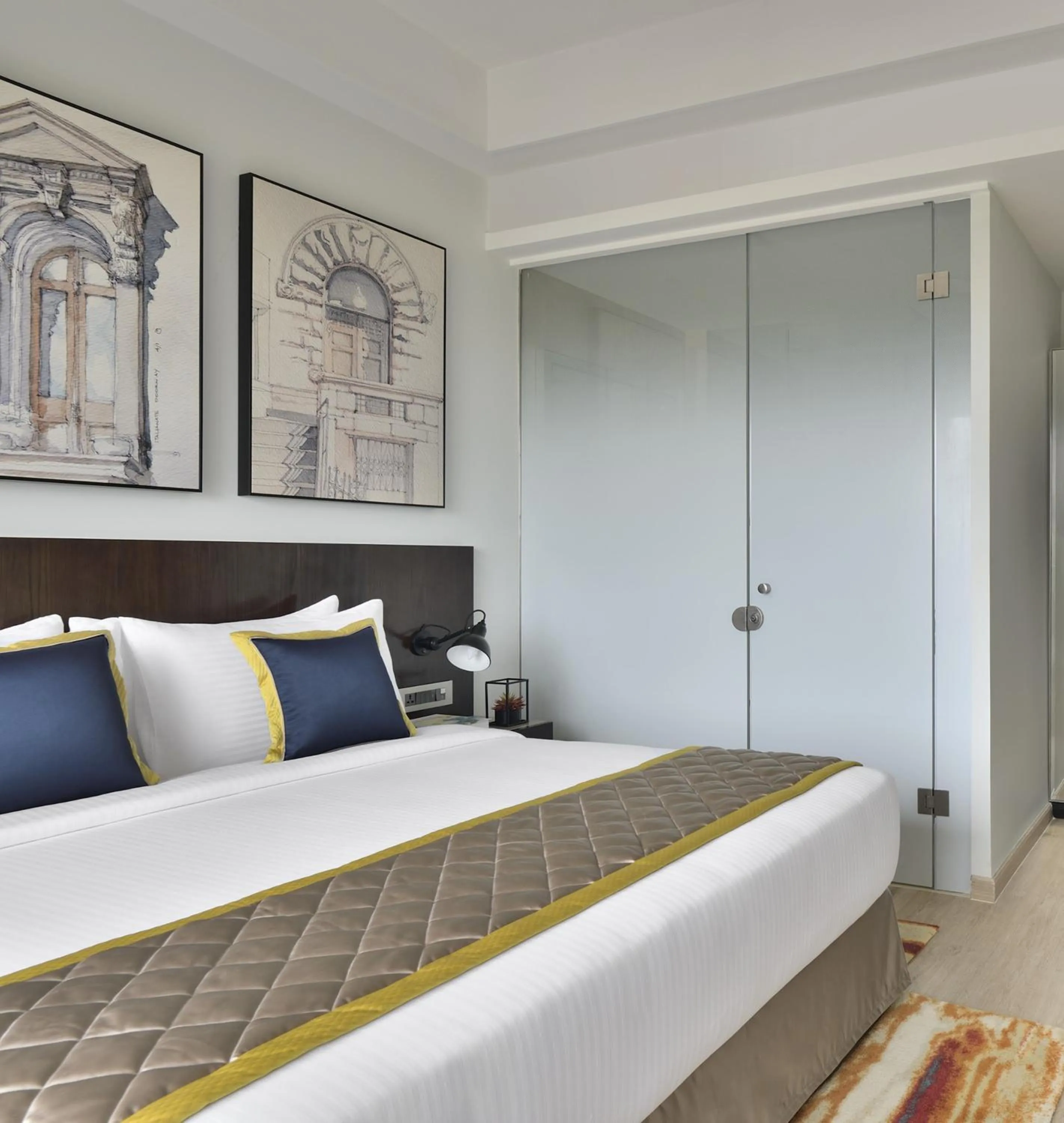 Bed in Citadines Arpora Nagoa Goa