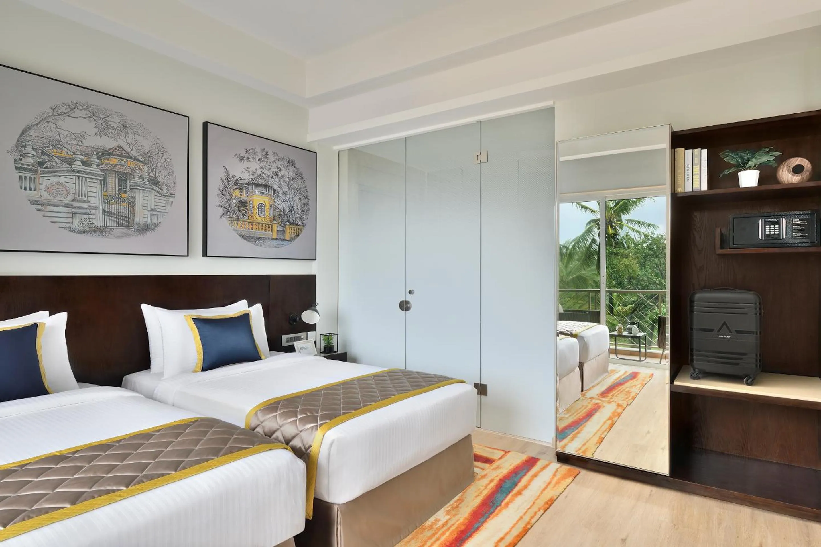 Bedroom, Bed in Citadines Arpora Nagoa Goa