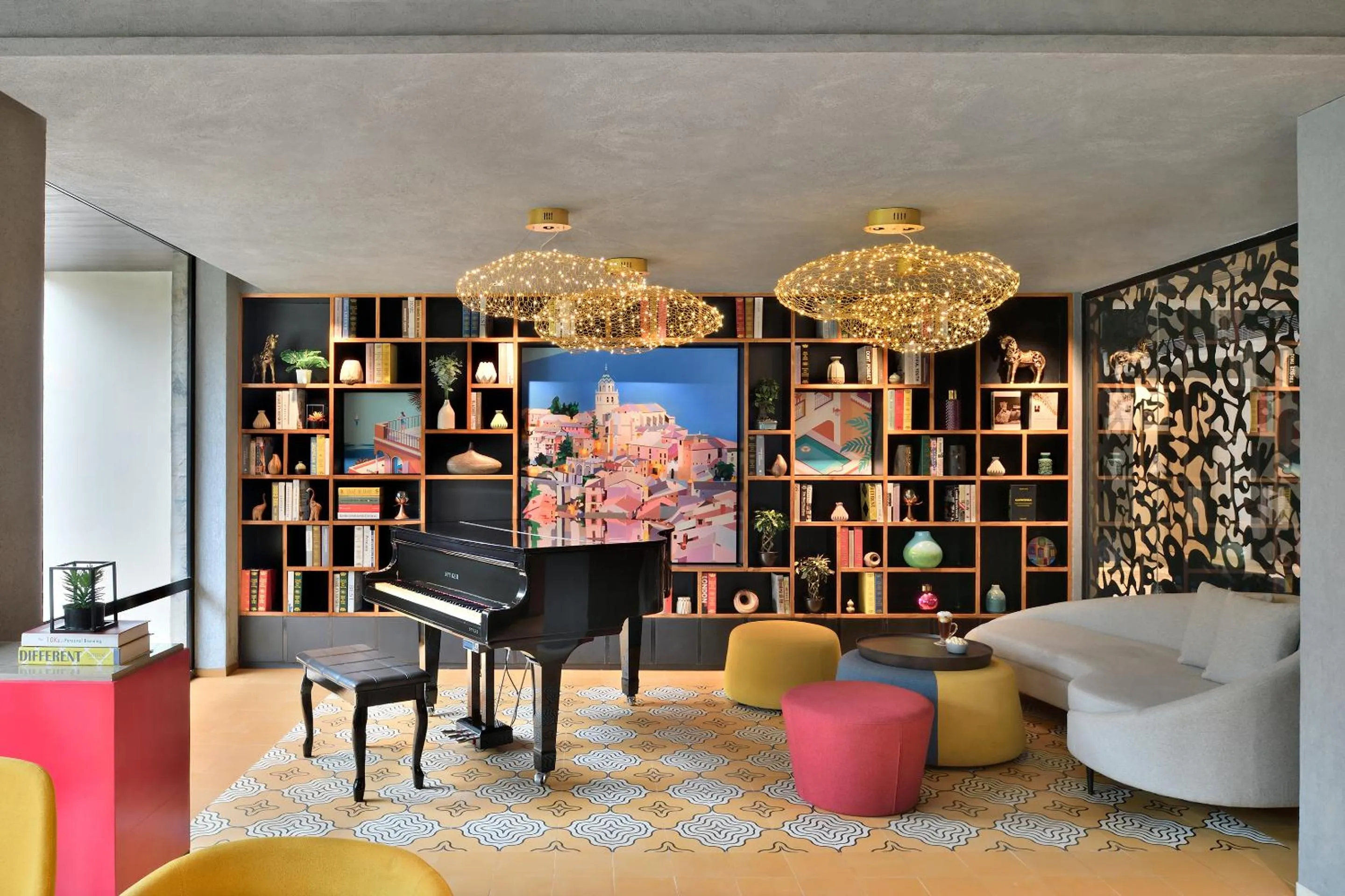 Communal lounge/ TV room in Citadines Arpora Nagoa Goa