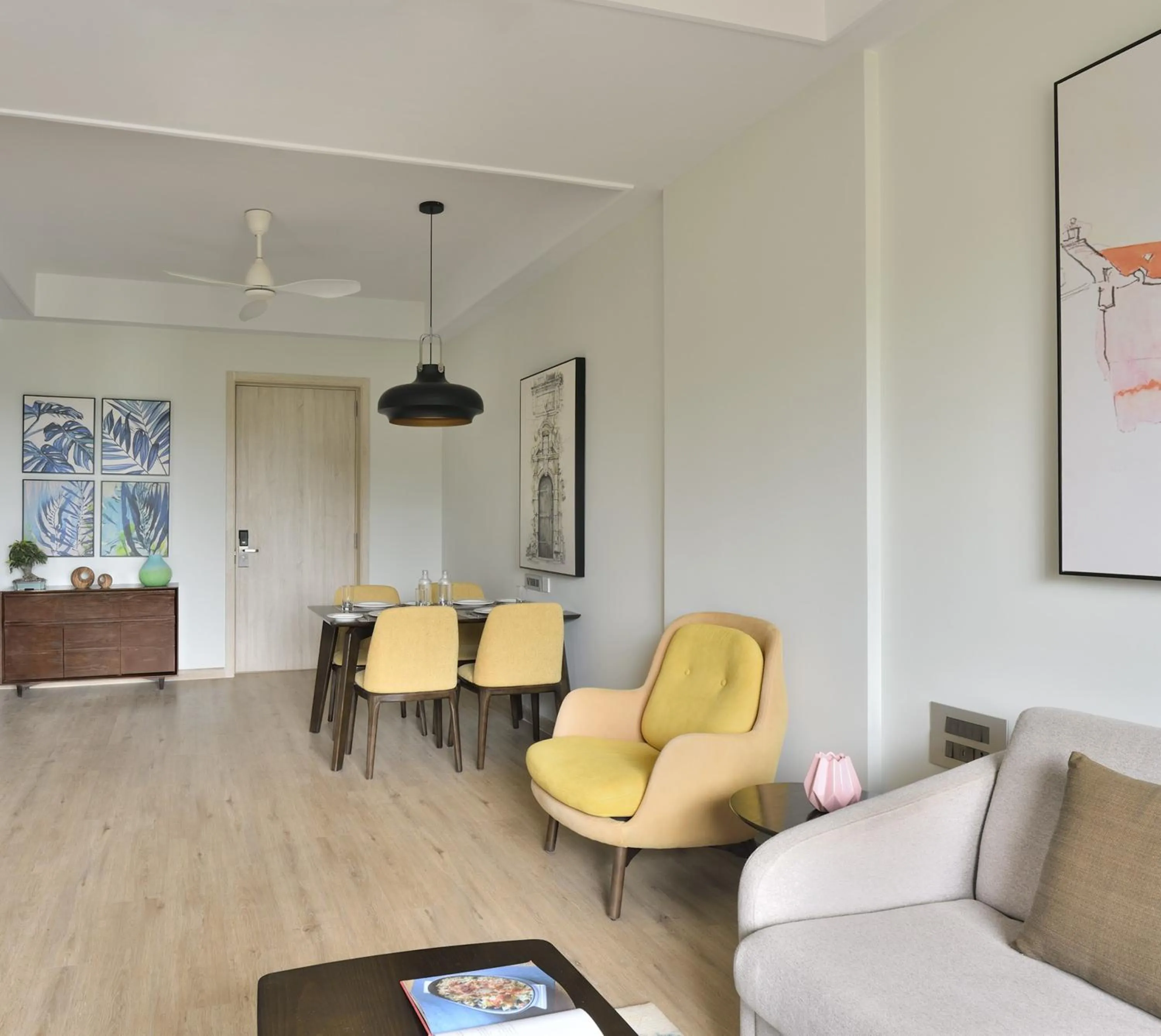 Living room in Citadines Arpora Nagoa Goa