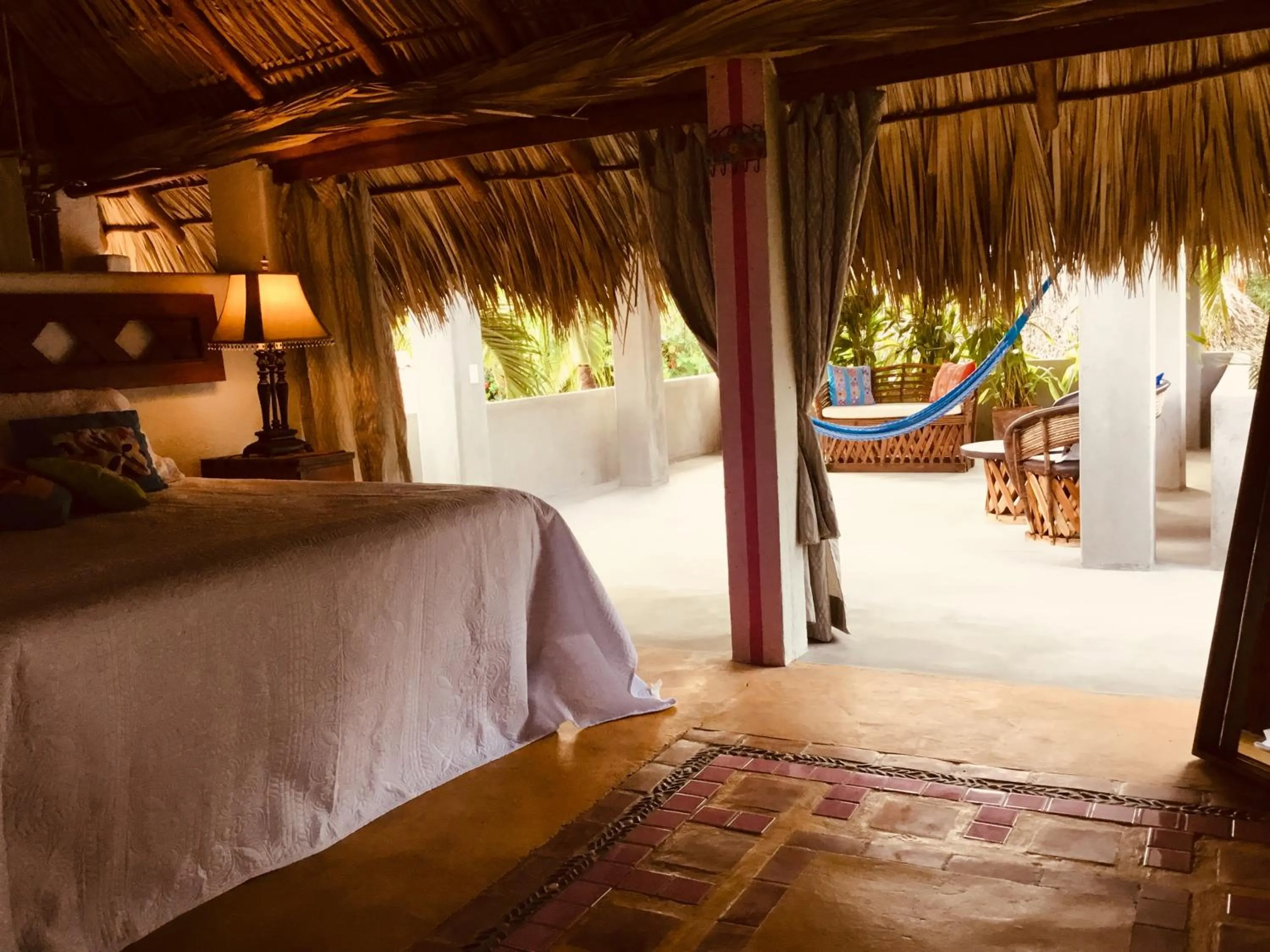Patio, Bed in Hacienda La Rusa