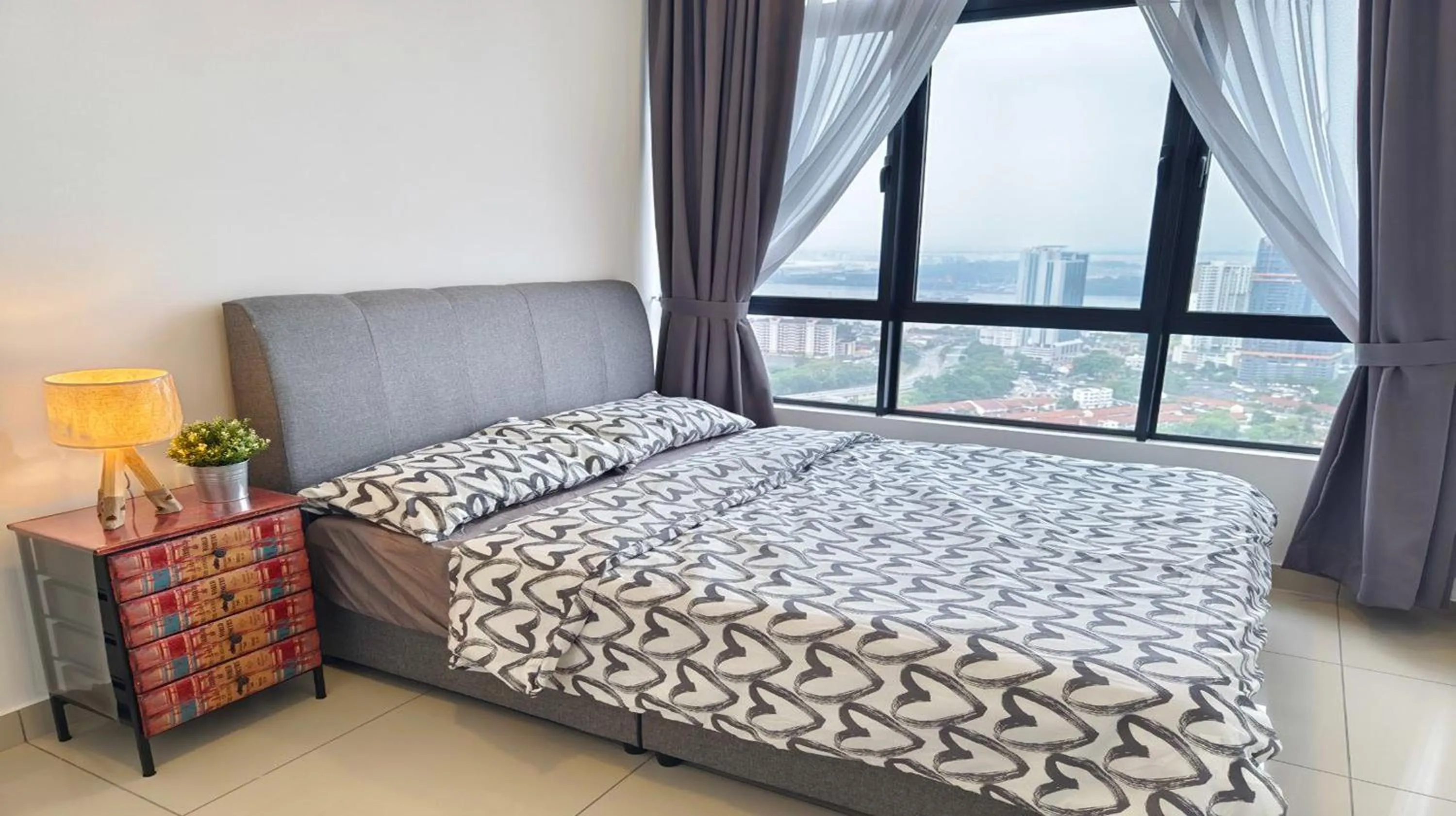 Bedroom, Bed in Twin Tower Johor Bahru by Glex