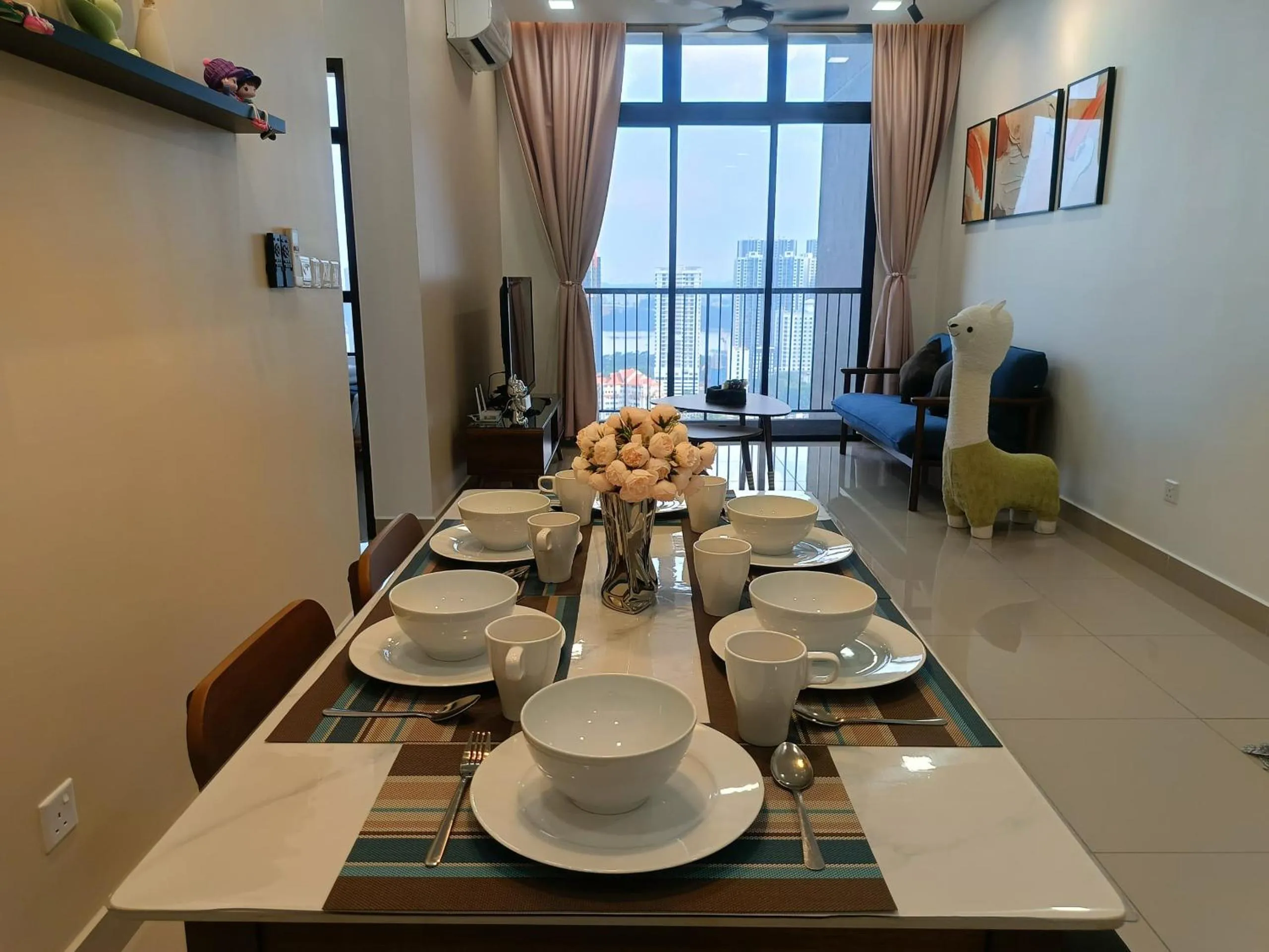 Dining area in Twin Tower Johor Bahru by Glex