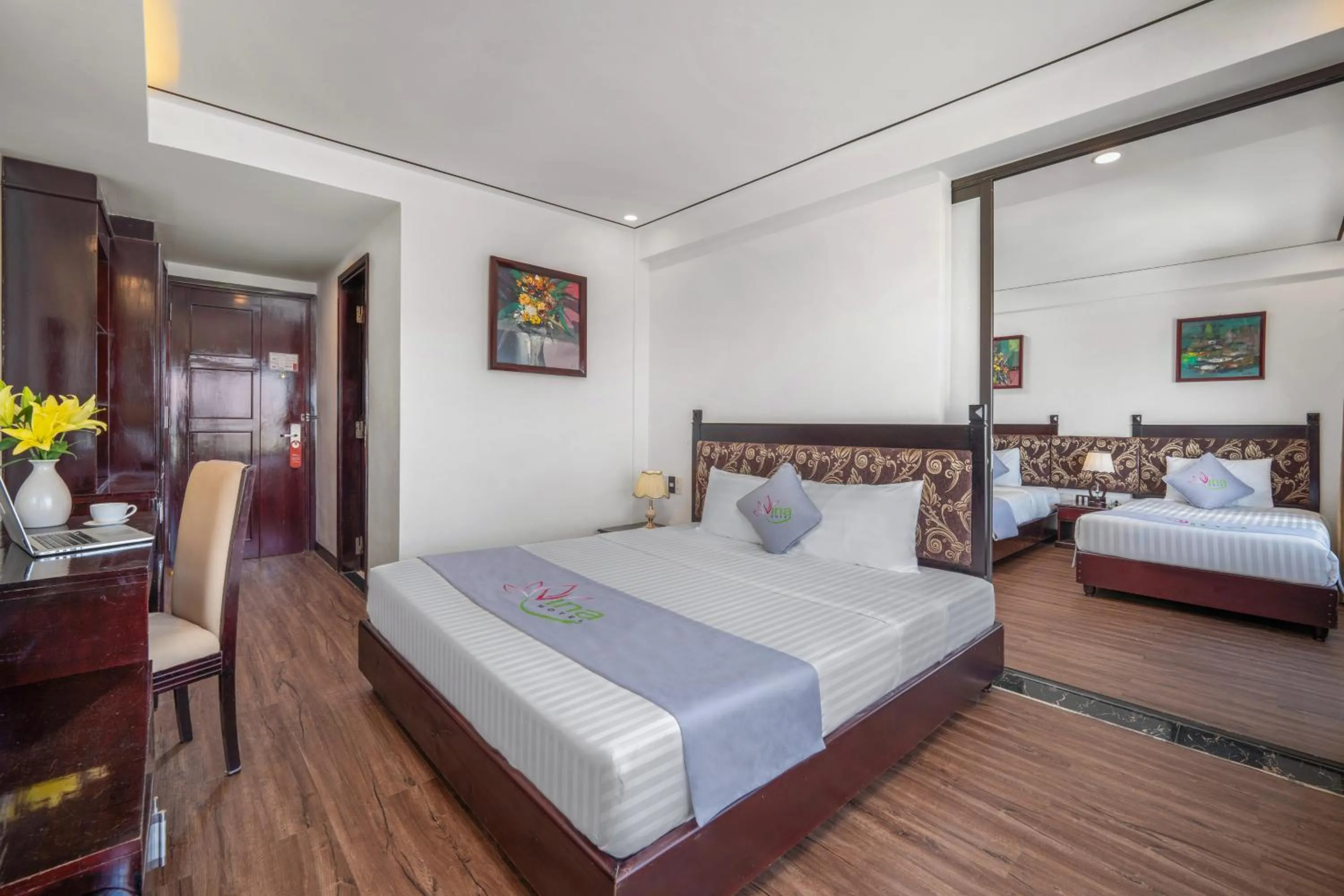 Bed in Vina Hotel Hue