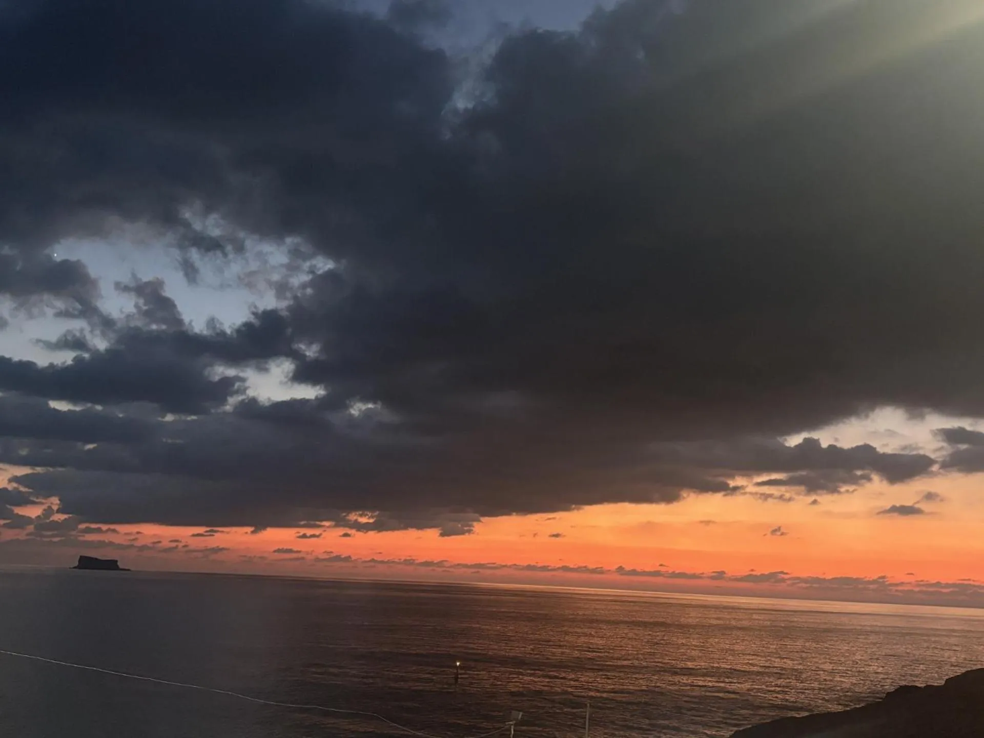 Sunset in Deep Blu Boutique Hotel