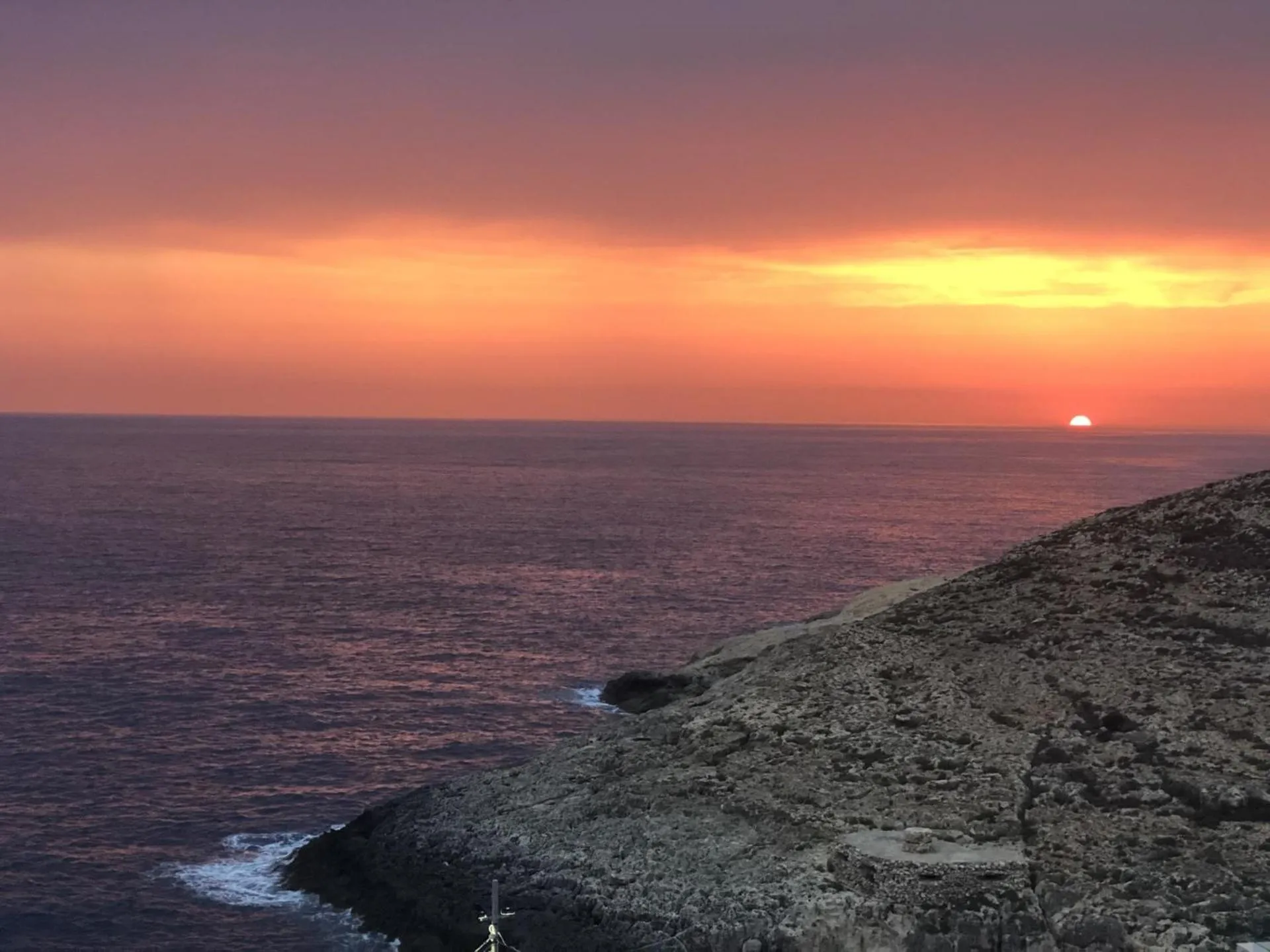 Sunset in Deep Blu Boutique Hotel