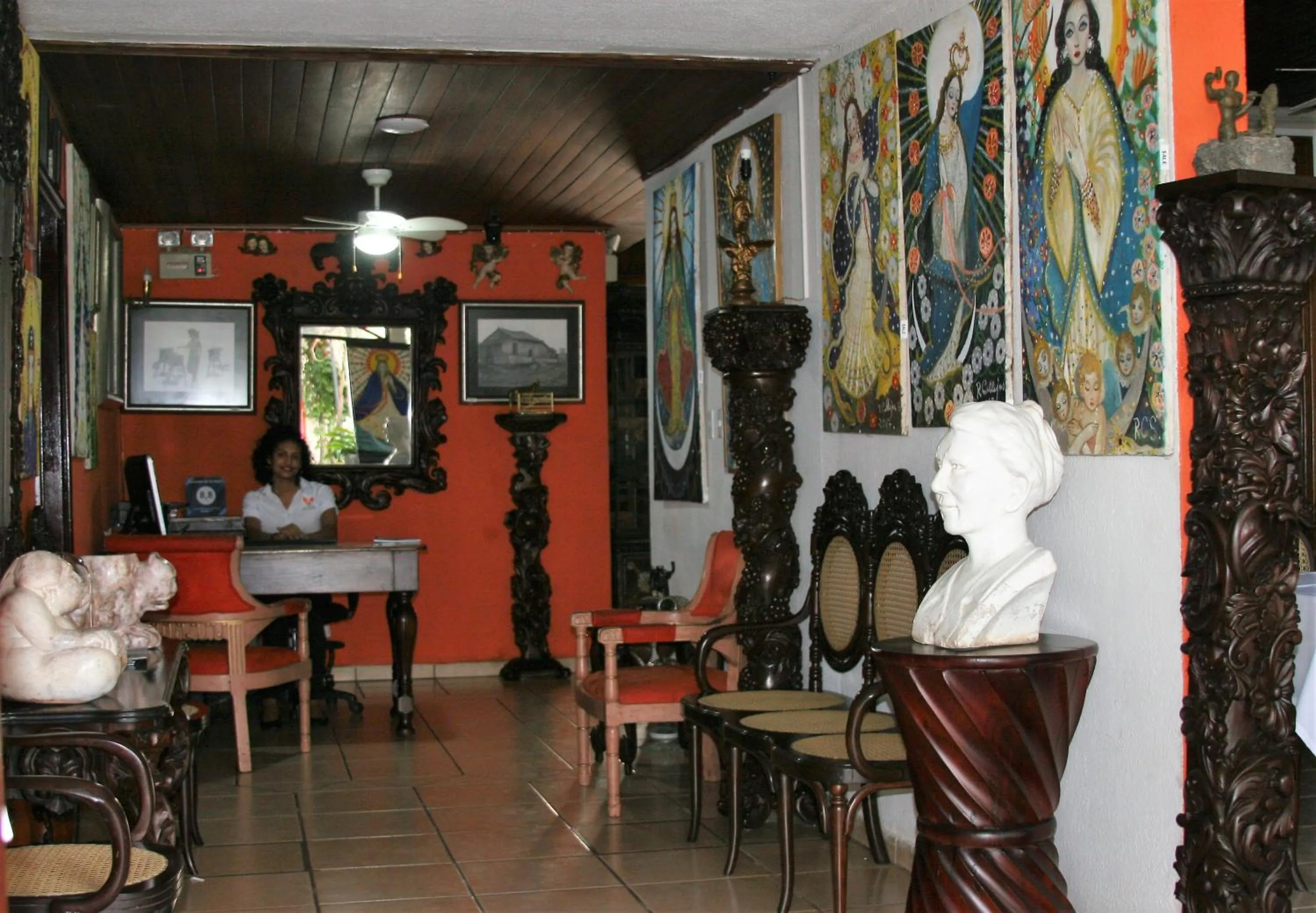 Lobby or reception in La Posada del Arcangel