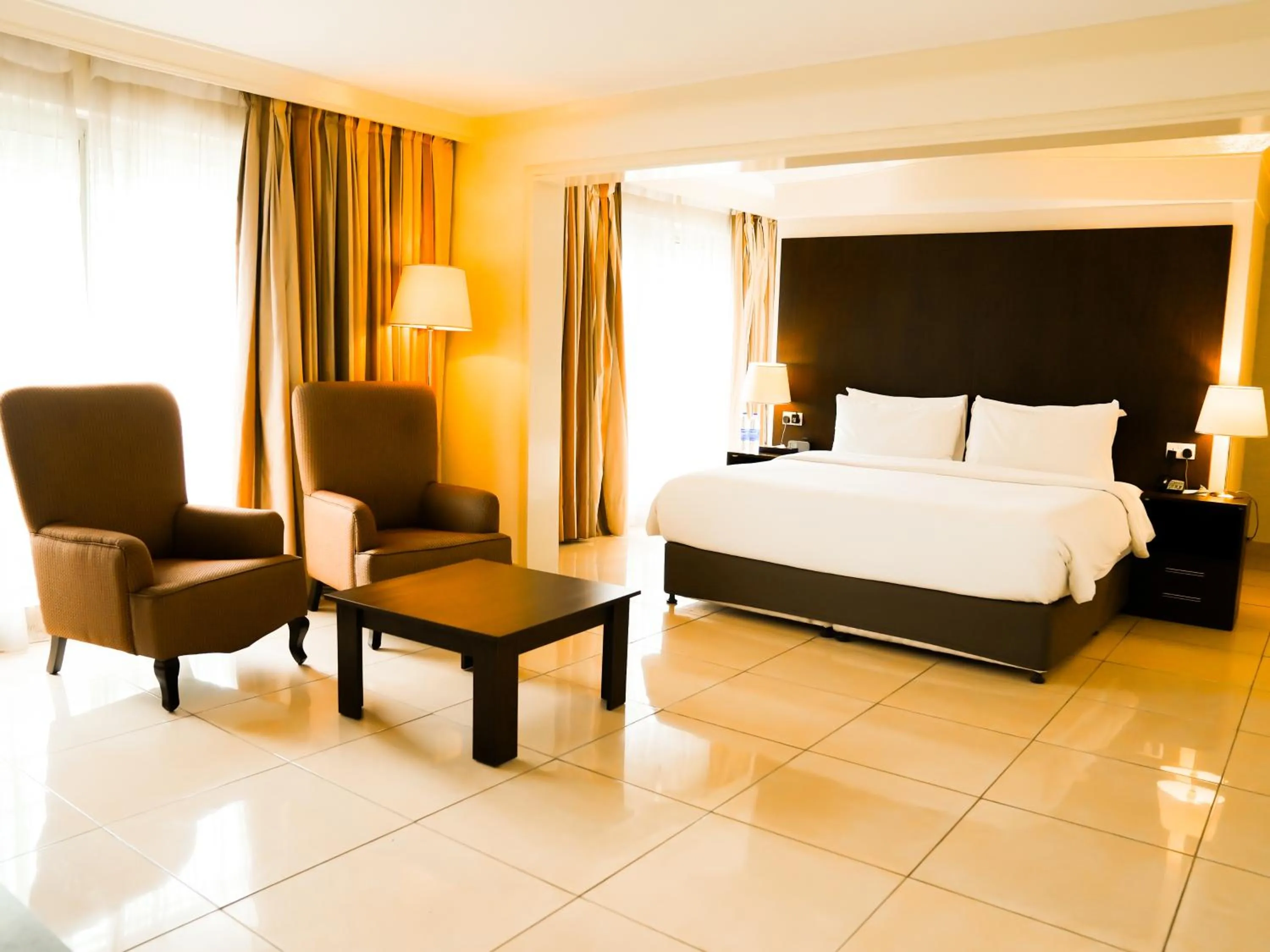 Bed in Abuja Continental Hotel