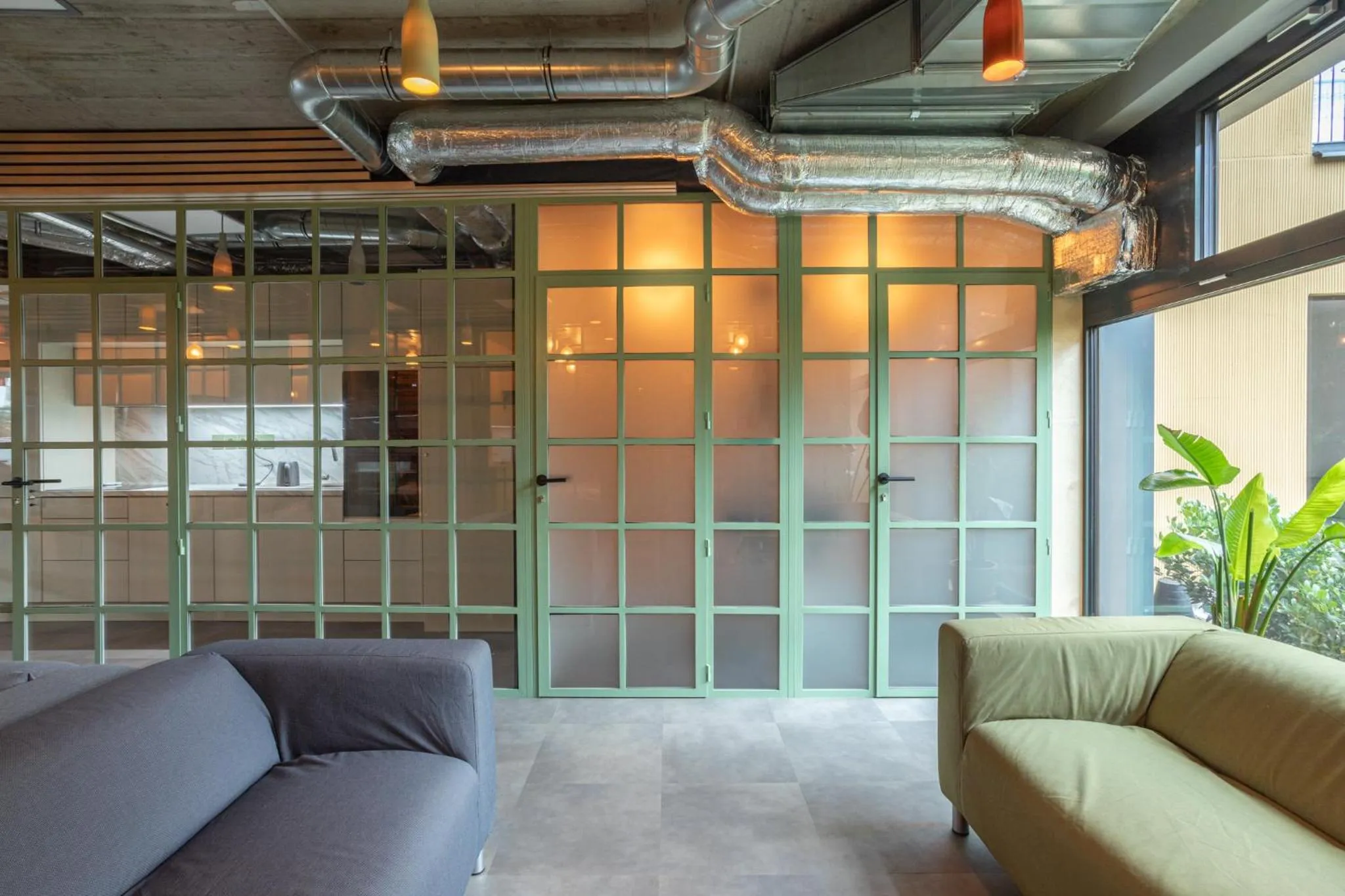 Communal kitchen in Cool place