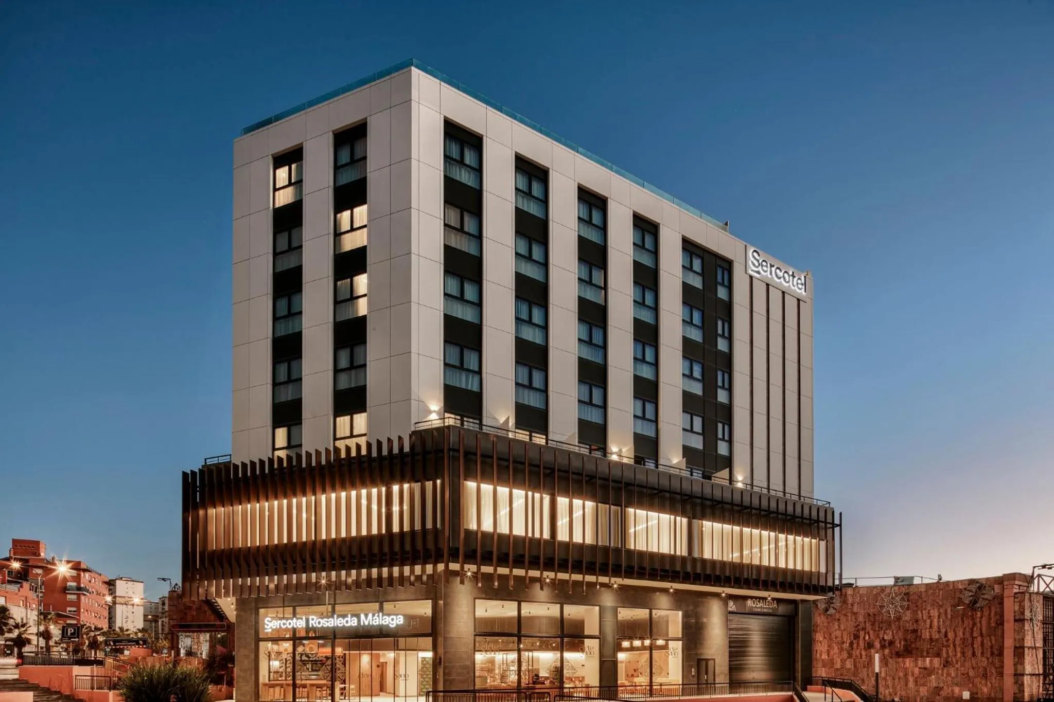 Facade/entrance in Sercotel Rosaleda Málaga