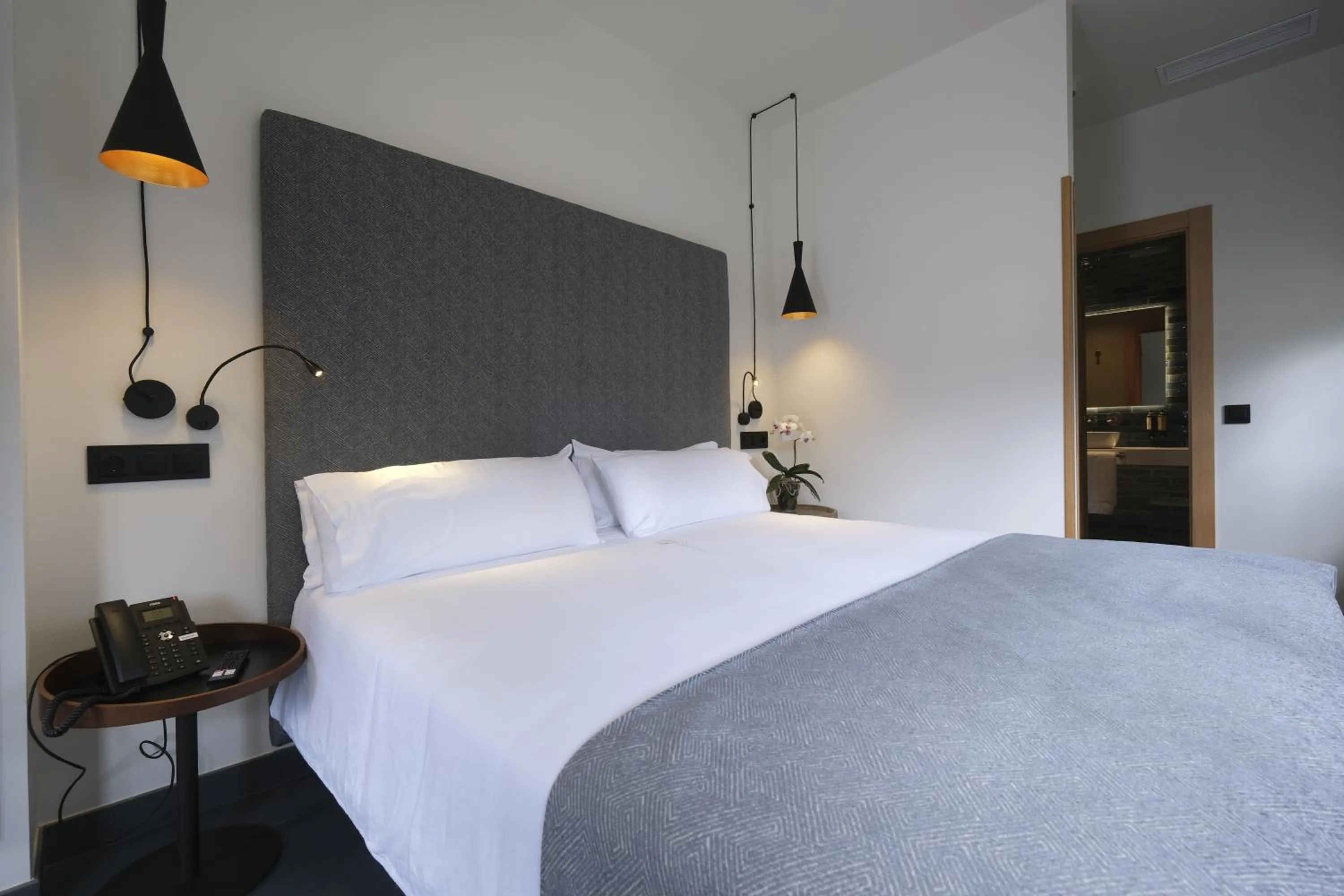 Bed in Hotel El Rosal de Cudillero