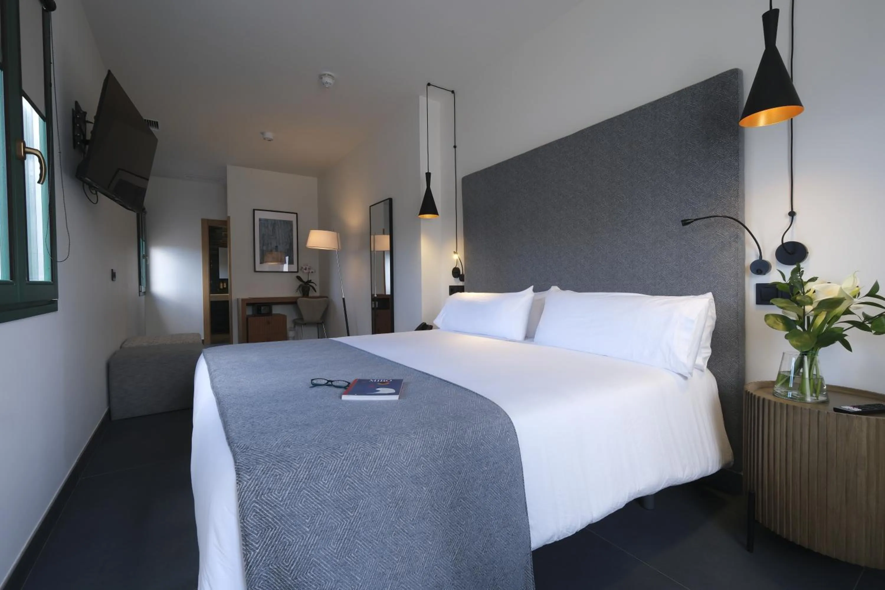 Bed in Hotel El Rosal de Cudillero