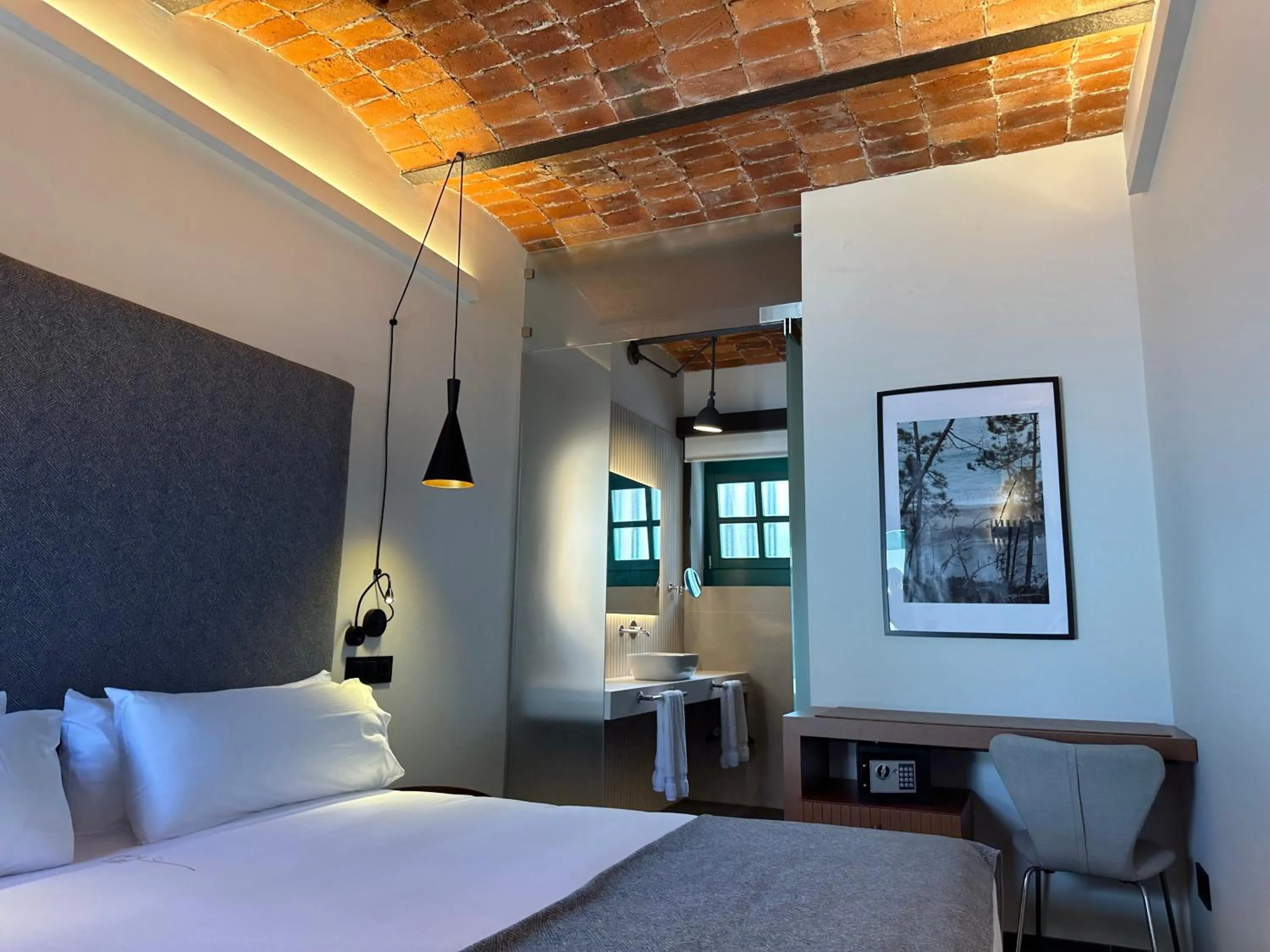 Bed in Hotel El Rosal de Cudillero