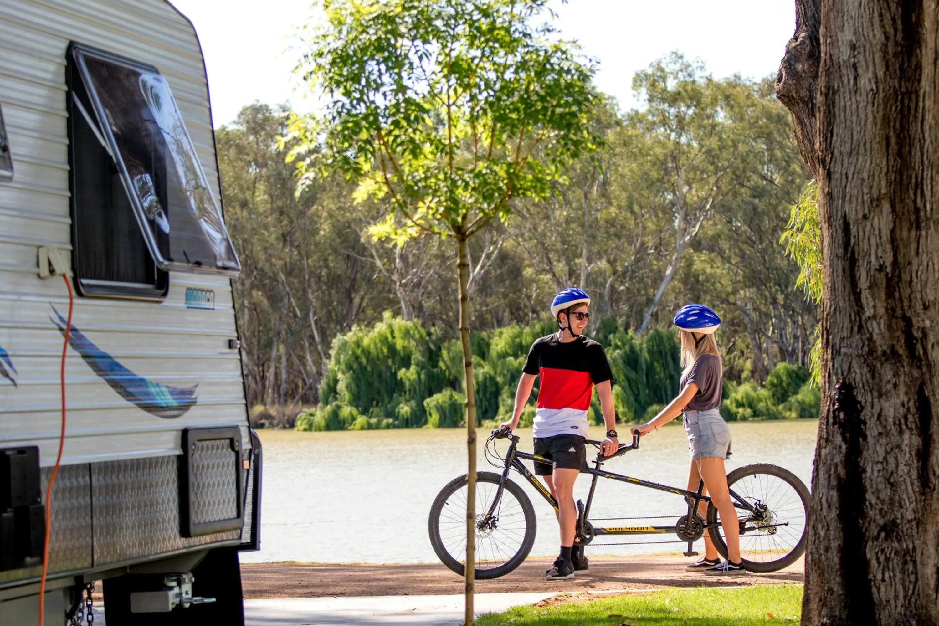On site in Discovery Parks - Renmark Riverfront