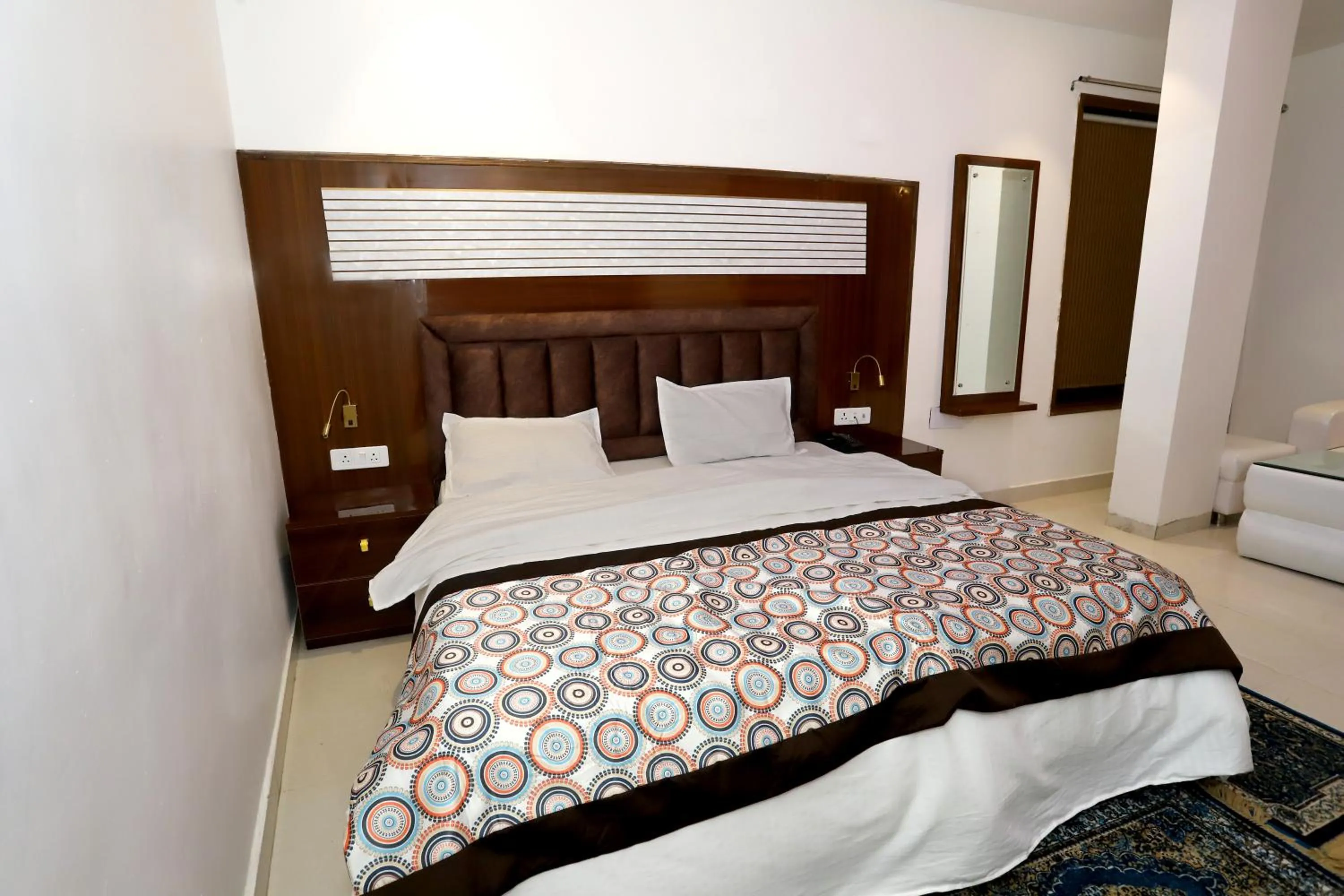 Bed in VRINDAVAN GUEST HOUSE