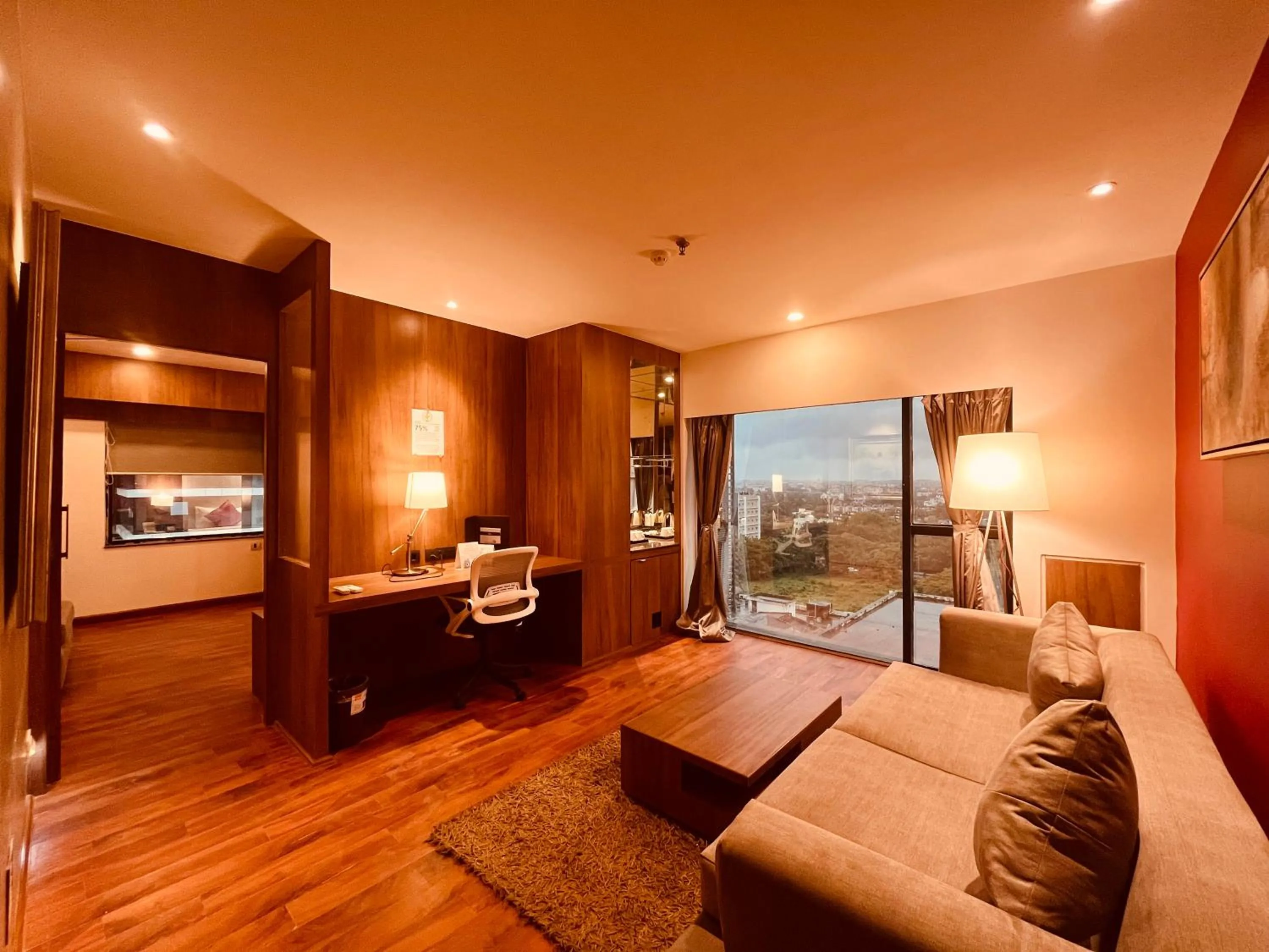 View (from property/room), Bed in Hotel Senses