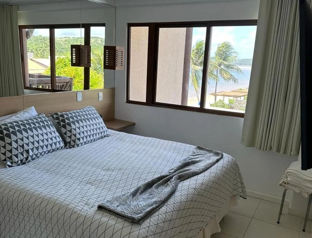 Bedroom in Barra Bali - Pé na areia com Vista Mar