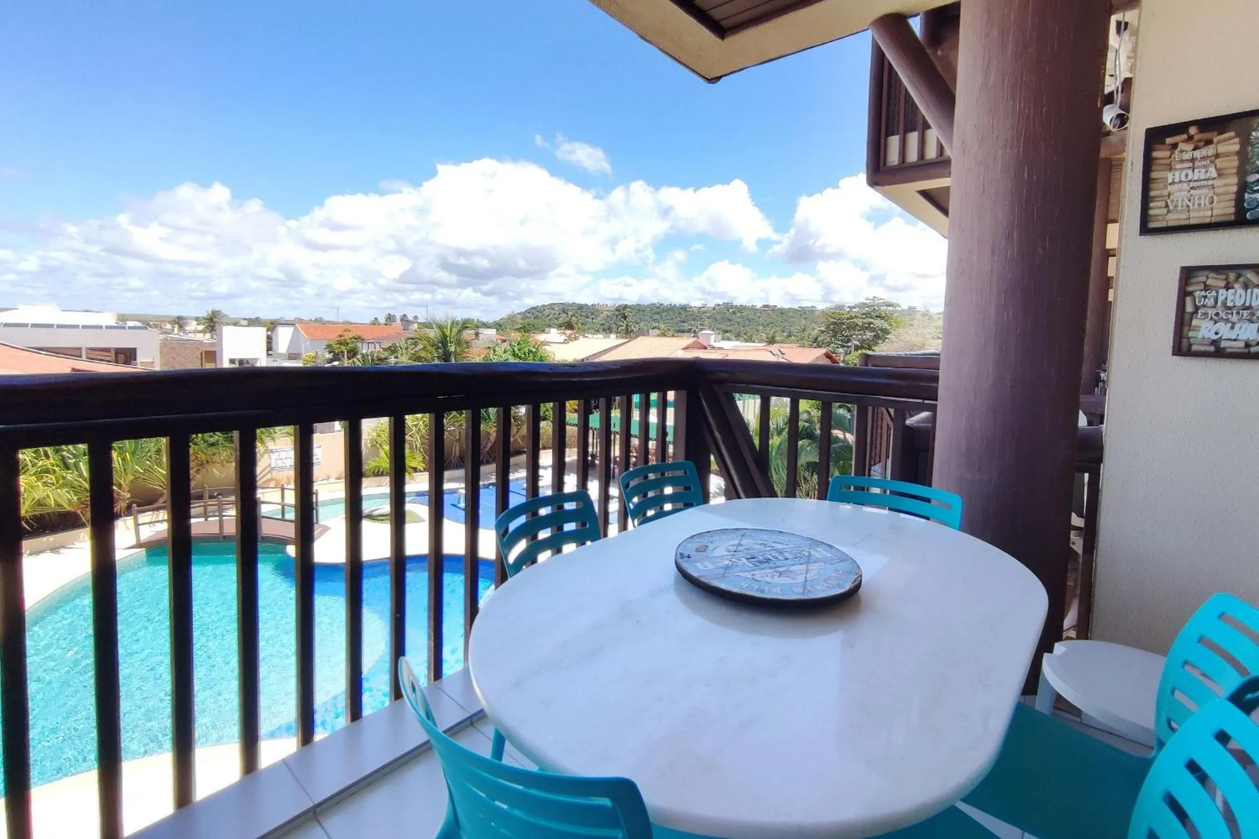 Balcony/Terrace in Barra Bali - Pé na areia com Vista Mar