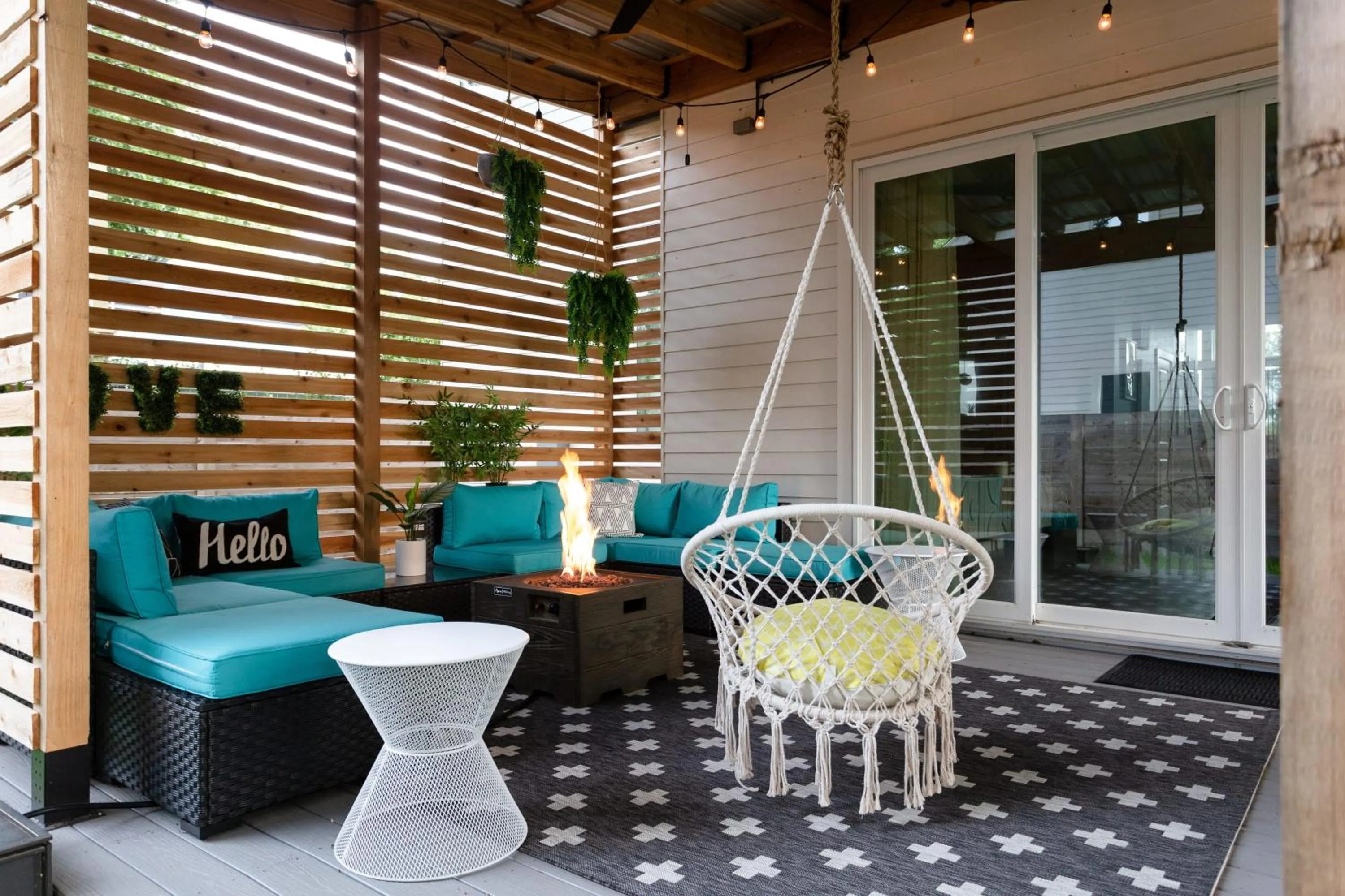 Patio in Insa Worthy Two-Home Retreat - Fire Pit, Hot Tub