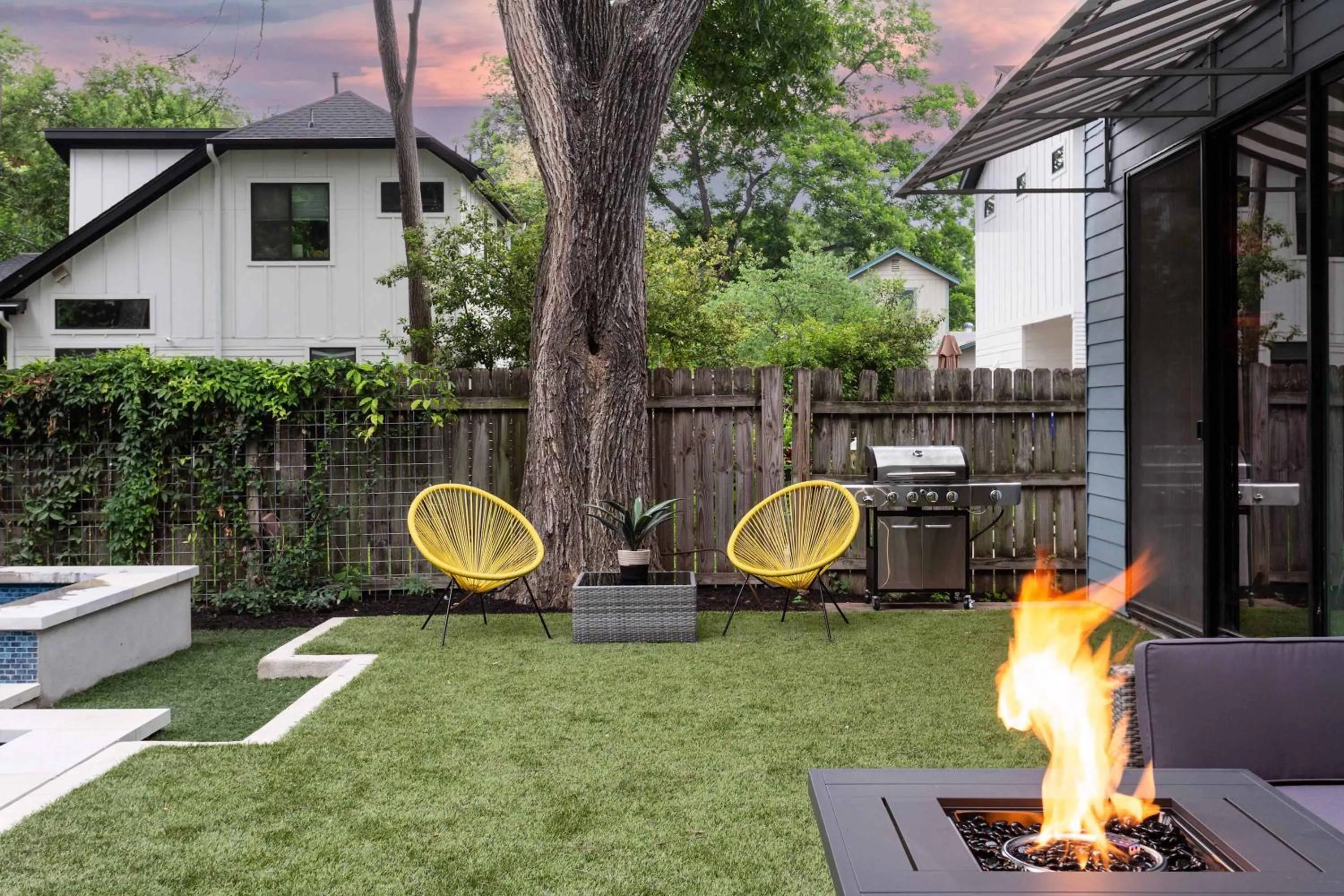 Patio in Upstay Luxe Pool Retreat - 7 Min to Rainey St