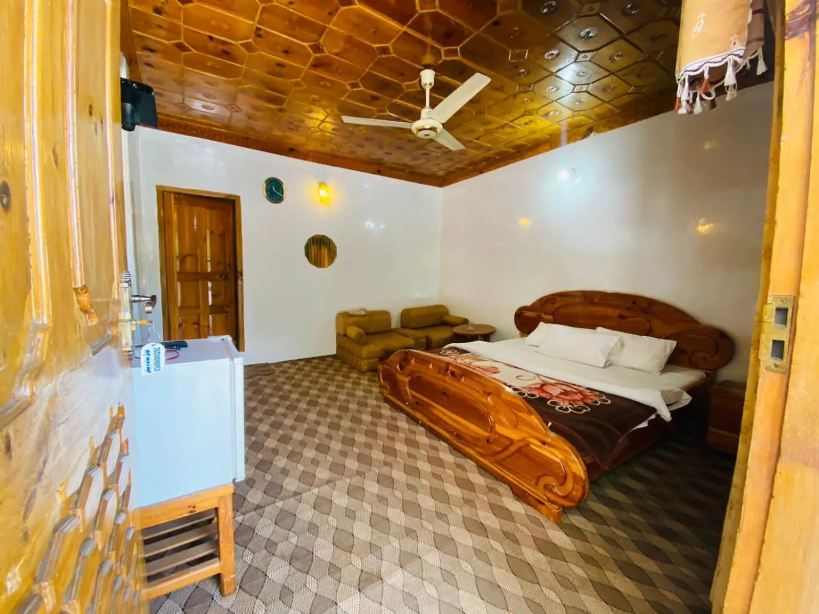 Bed in Hotel Miandam Palace