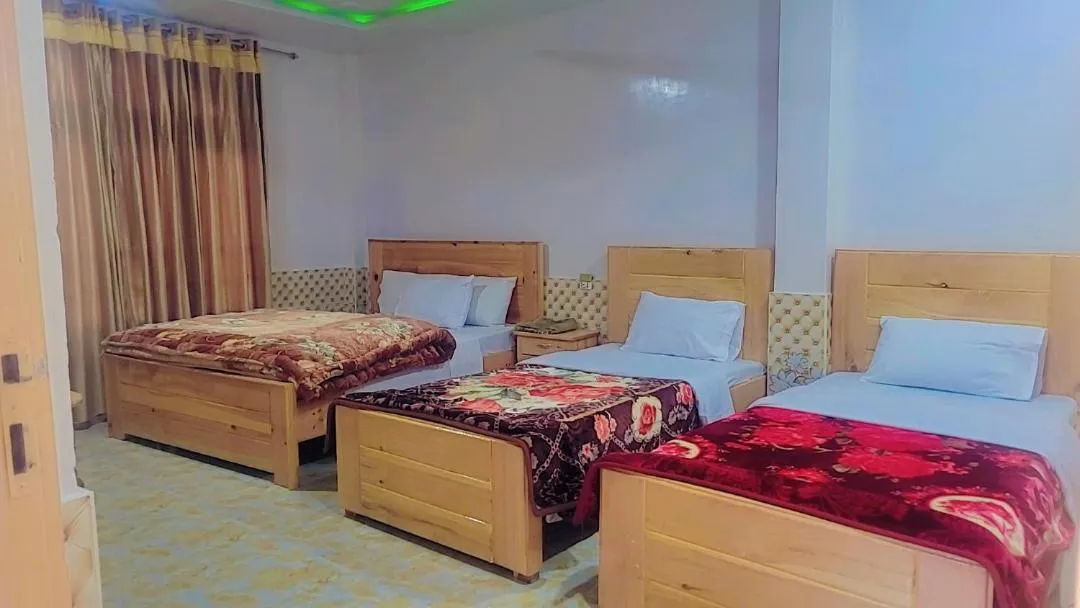 Bed in Hotel Miandam Palace