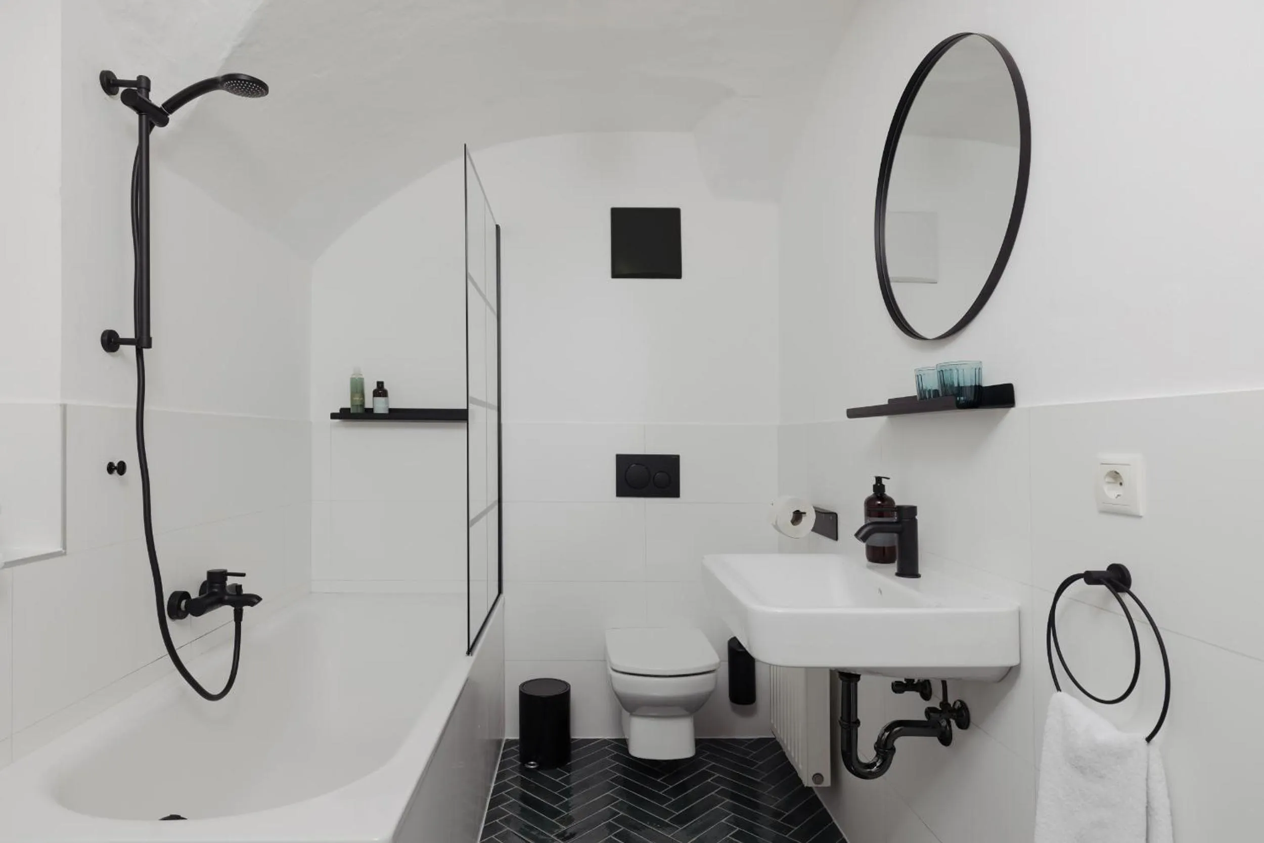 Shower in Das Grüne Haus - Boutique Apartments ecofriendly