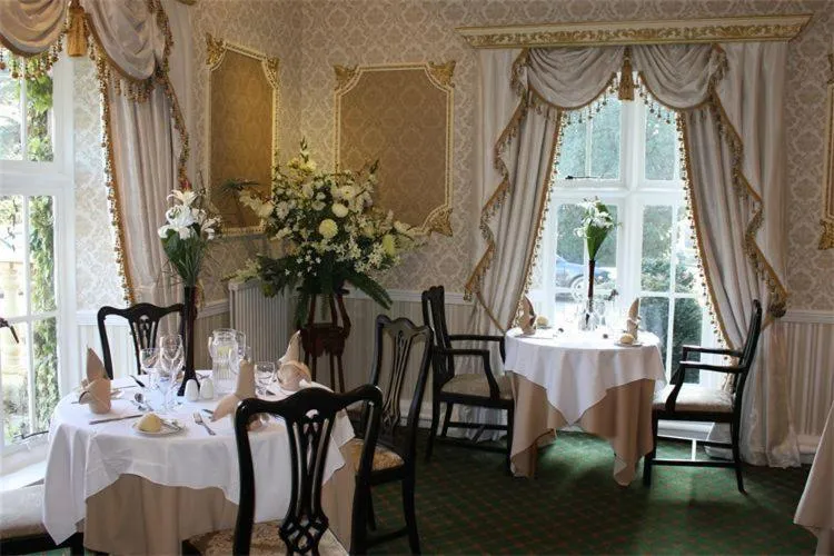 Dining area in Maenan Abbey Hotel