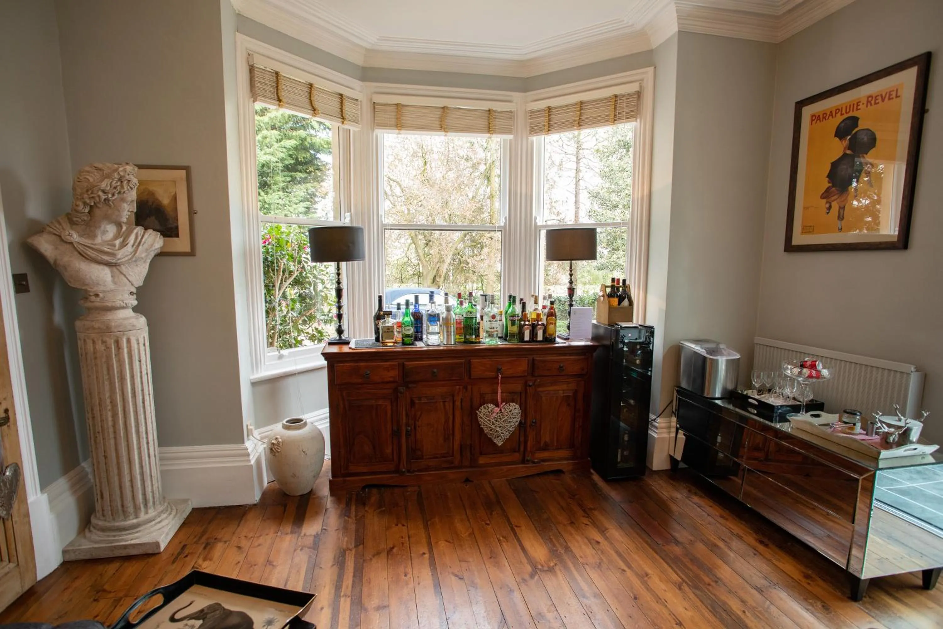 Seating area in Treherne House & The Malvern Retreat