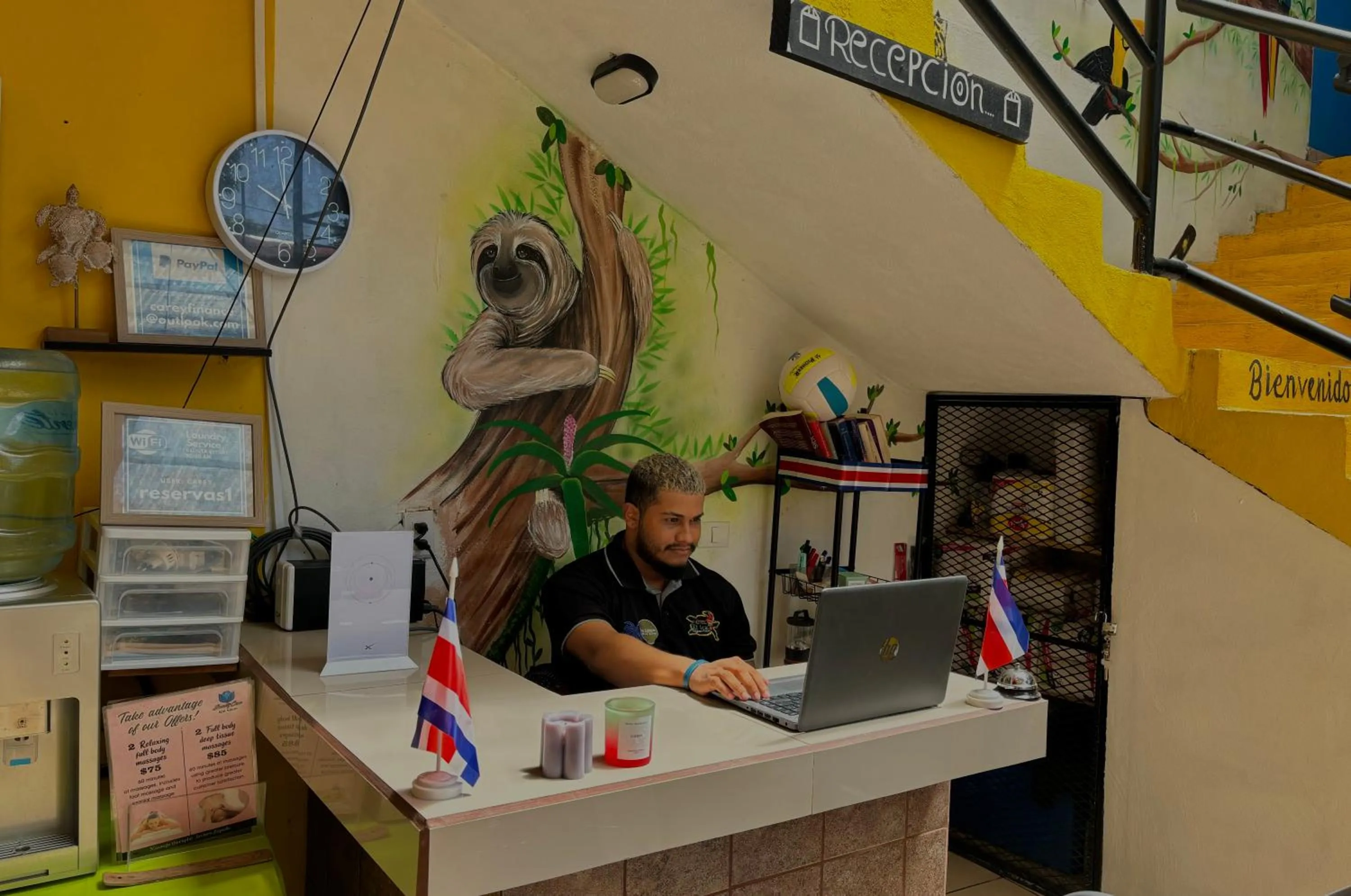 People in Carey Lodging