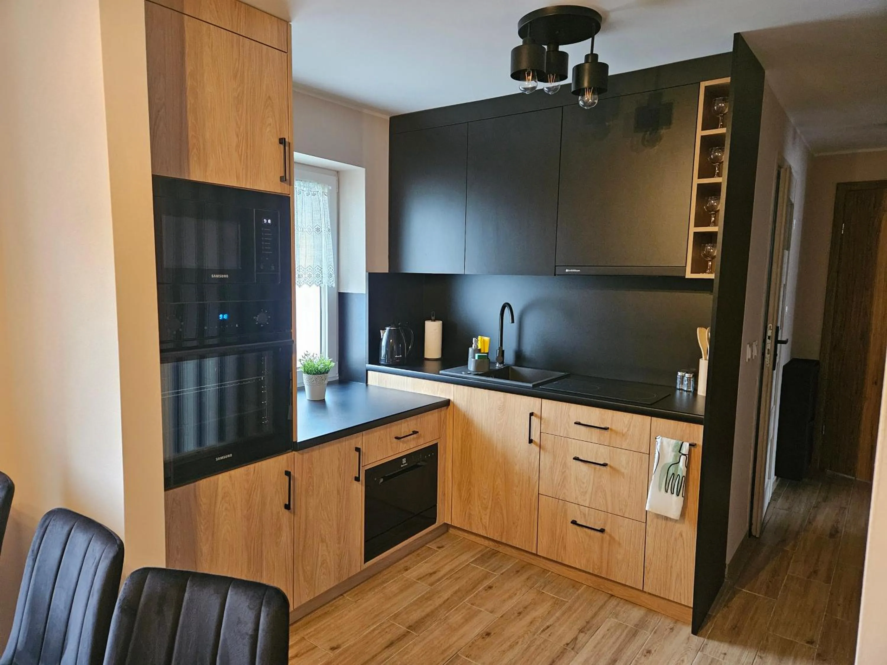 Kitchen or kitchenette in Apartamenty Premium Biznes Rumia