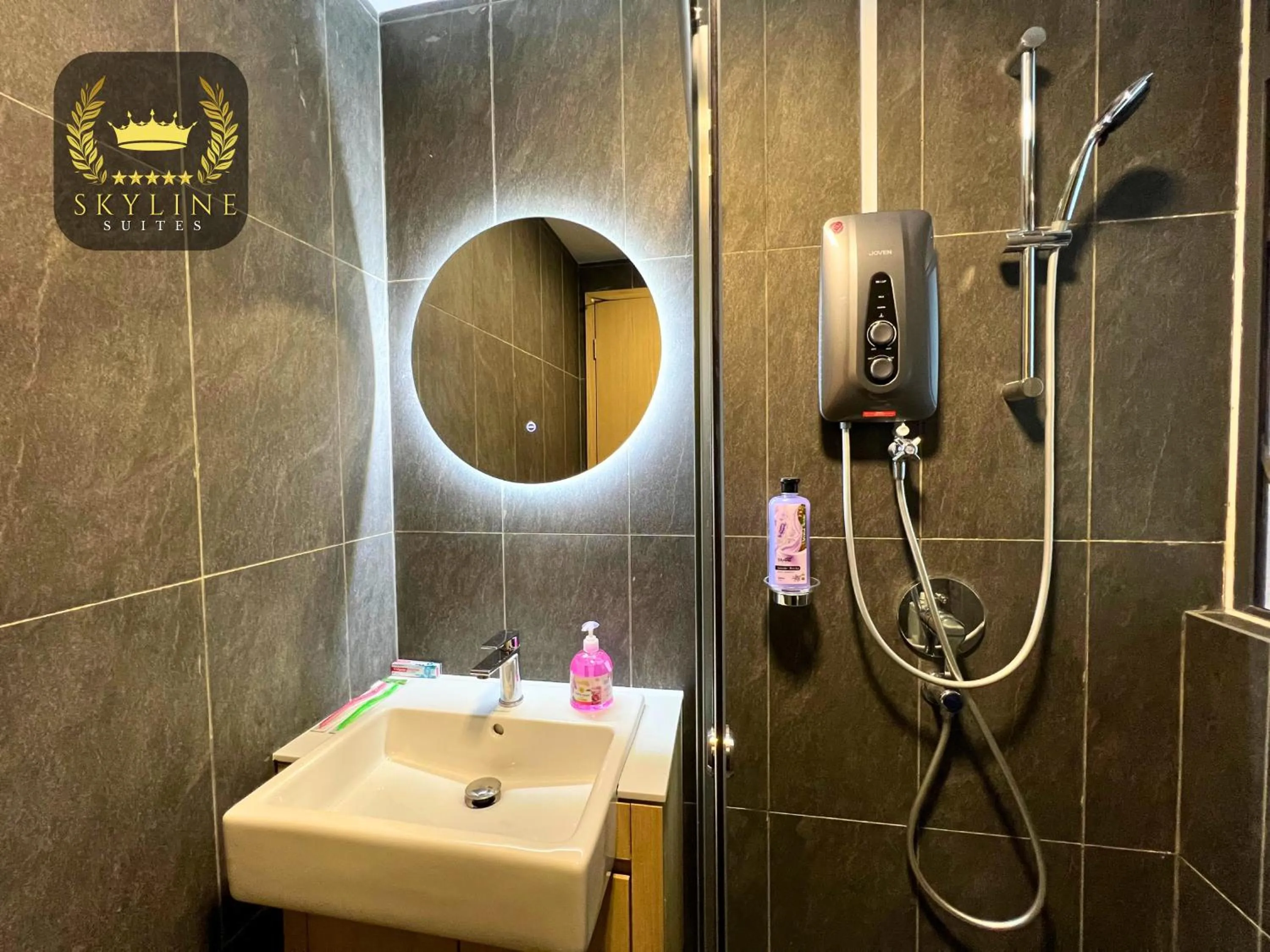 Shower in The Colony Skyline Suites KLCC