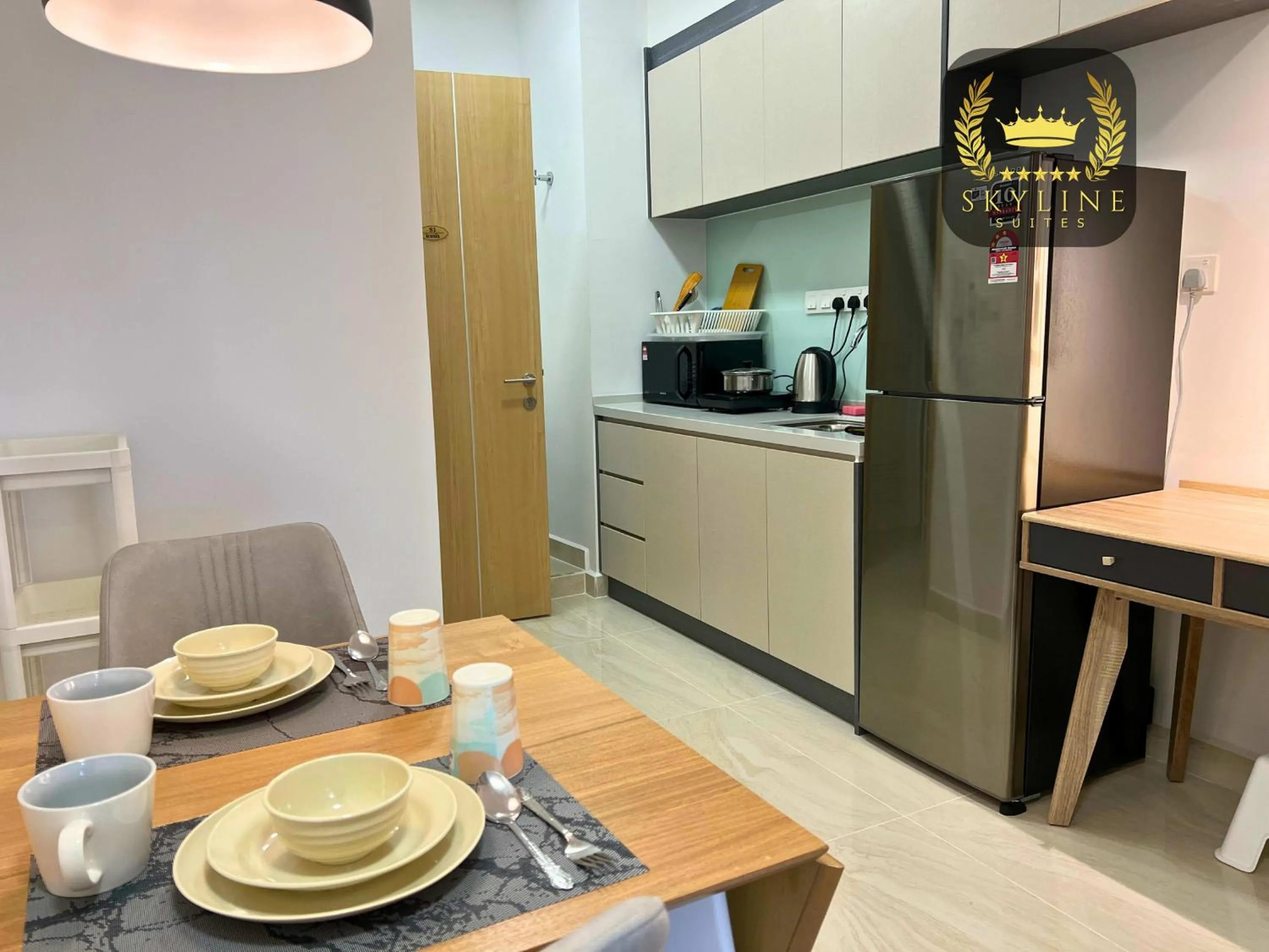 Kitchen or kitchenette in The Colony Skyline Suites KLCC