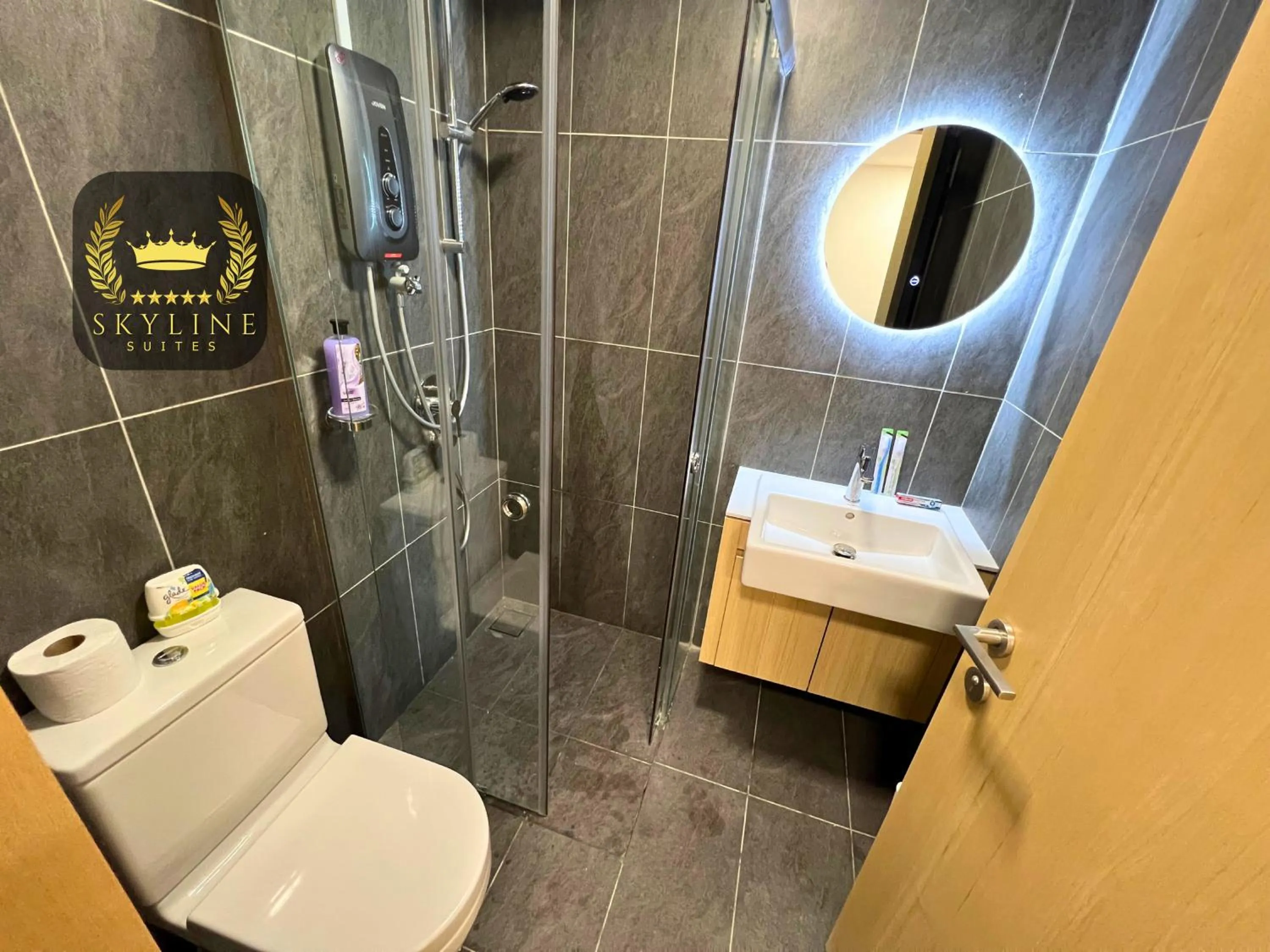 Shower in The Colony Skyline Suites KLCC