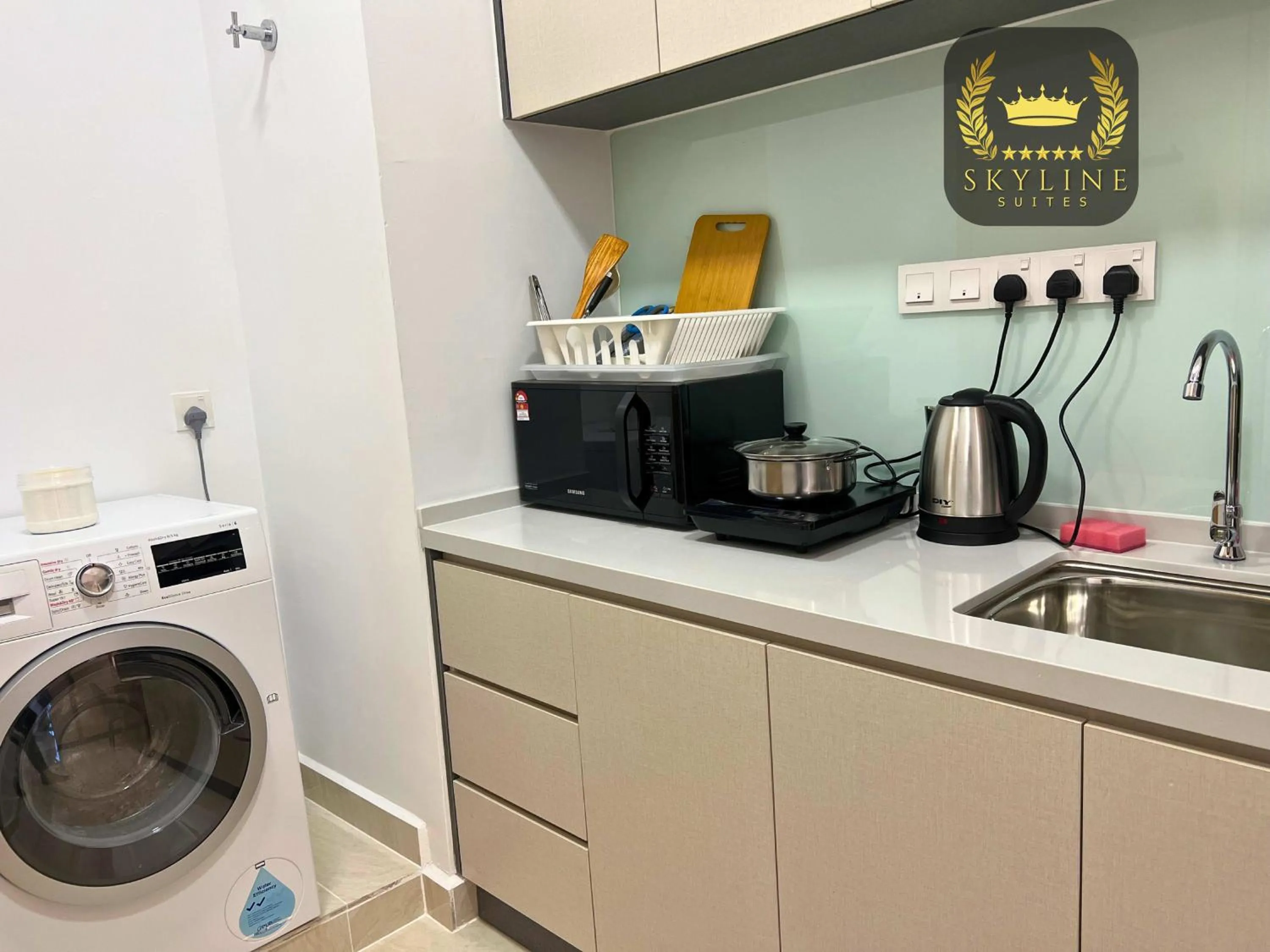 Kitchen or kitchenette in The Colony Skyline Suites KLCC