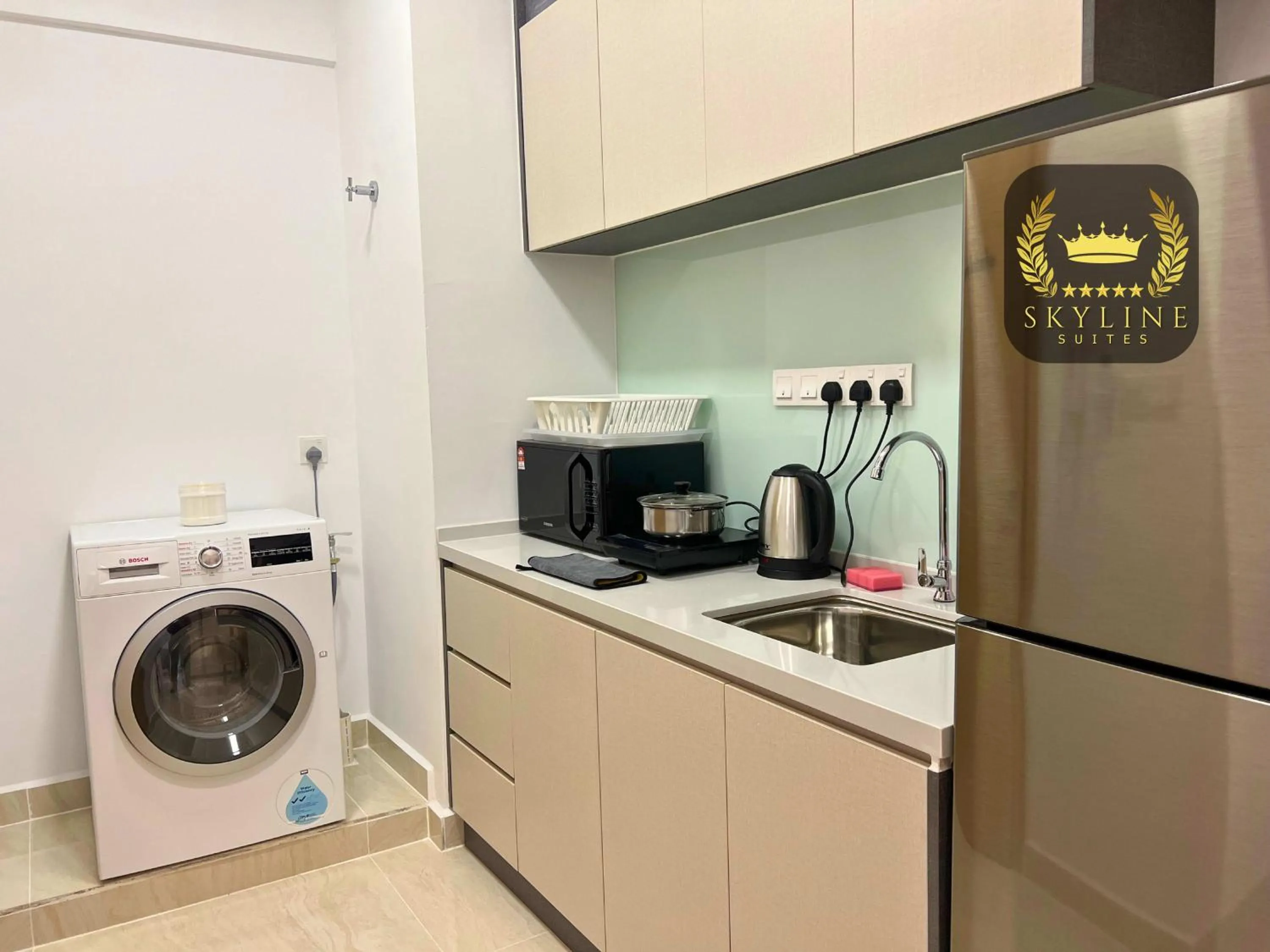 Kitchen or kitchenette in The Colony Skyline Suites KLCC