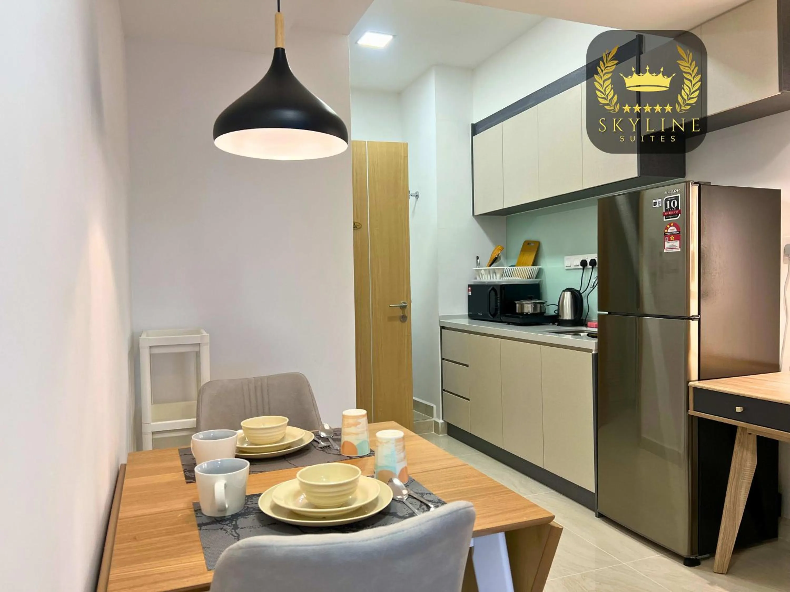 Kitchen or kitchenette in The Colony Skyline Suites KLCC