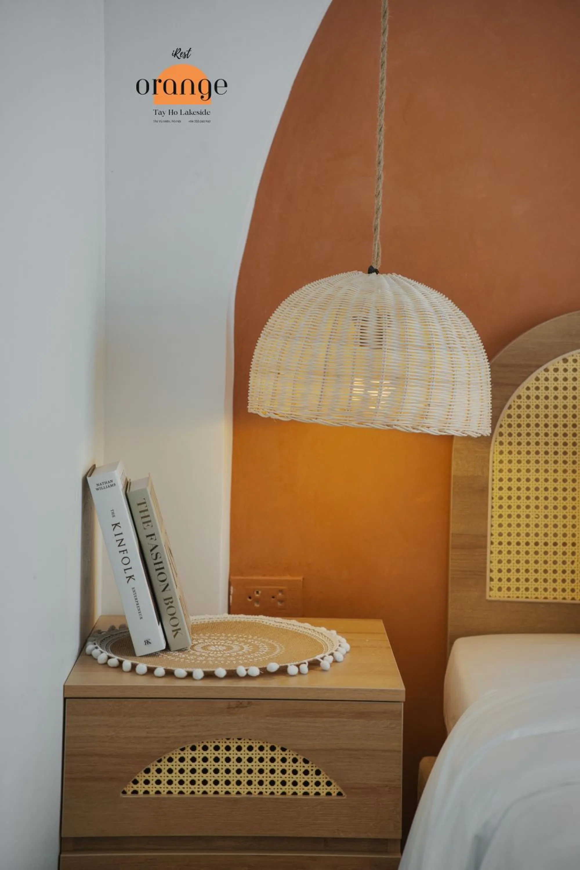 Bed in iRest Orange Tay Ho Lakeside Apartment