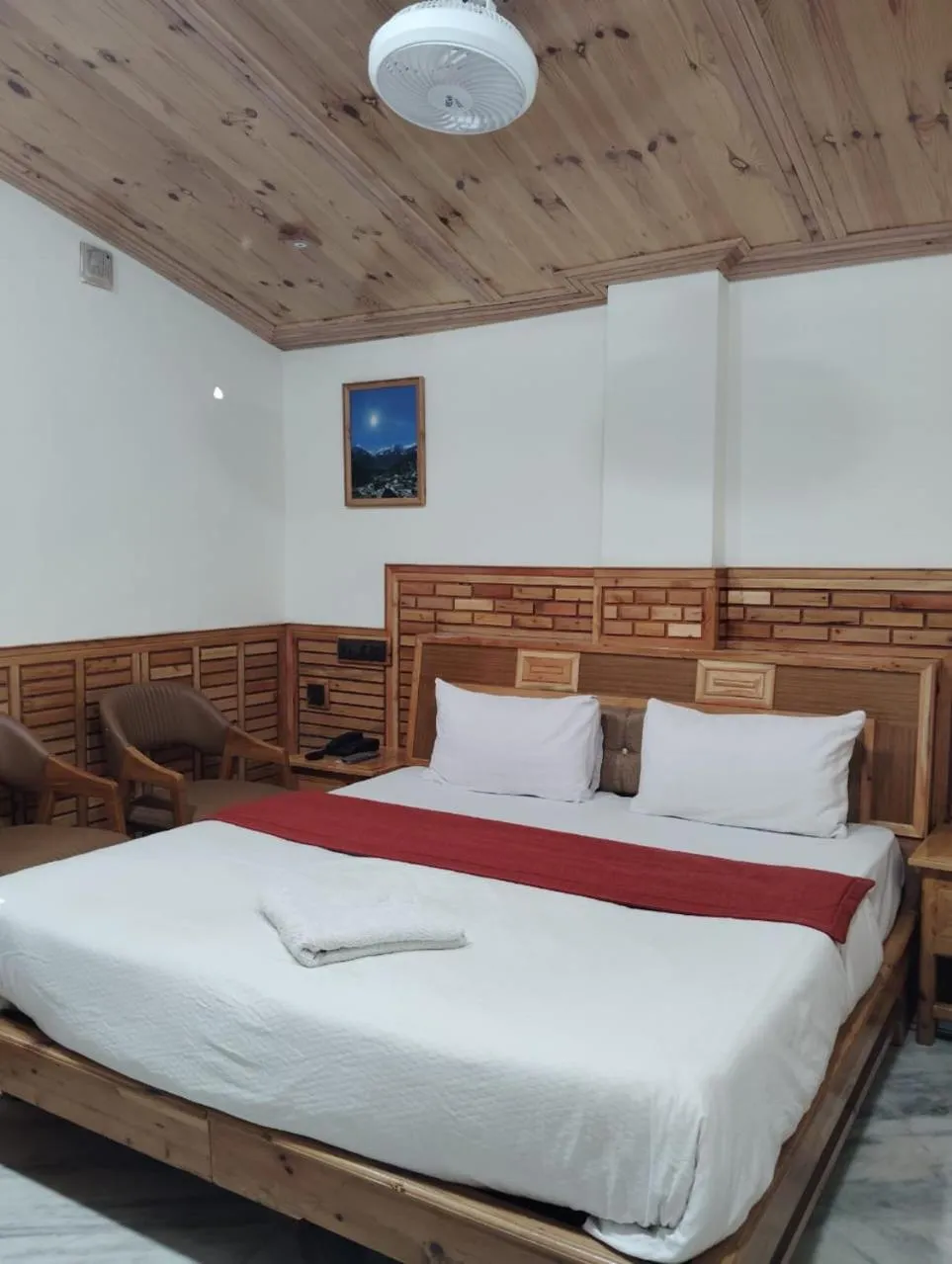 Bed in Hotel CM Palace - Pure Vegetarian