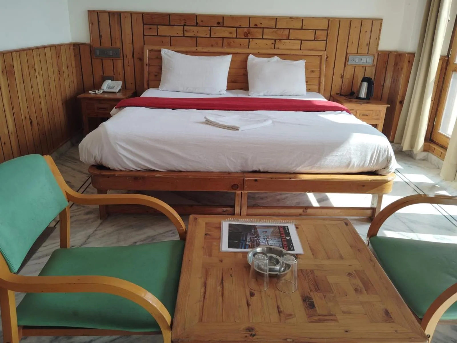 Photo of the whole room, Bed in Hotel CM Palace - Pure Vegetarian