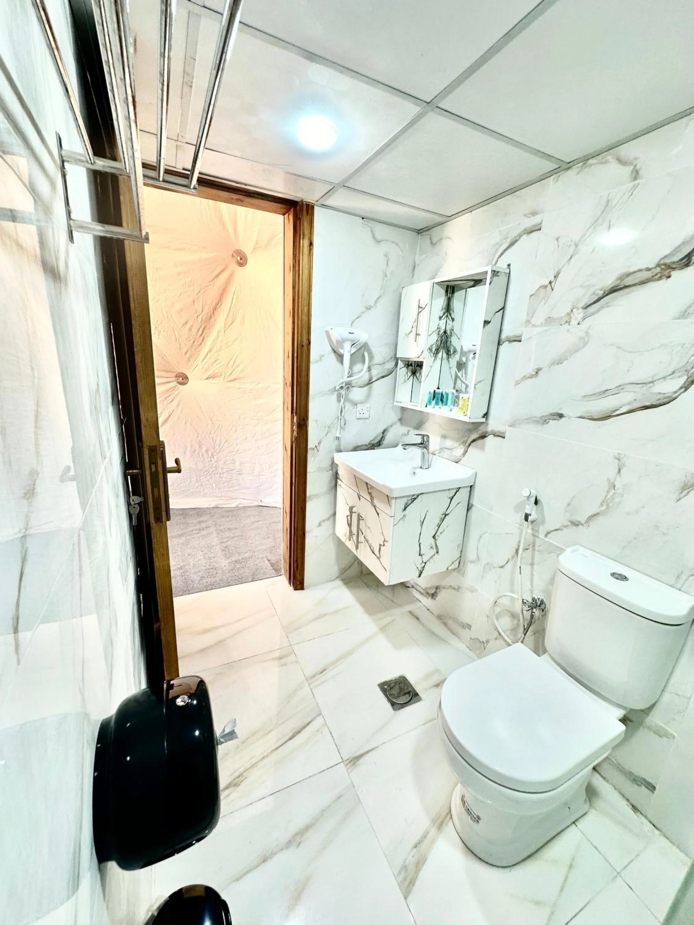 Toilet in Mirage Camp Wadi Rum