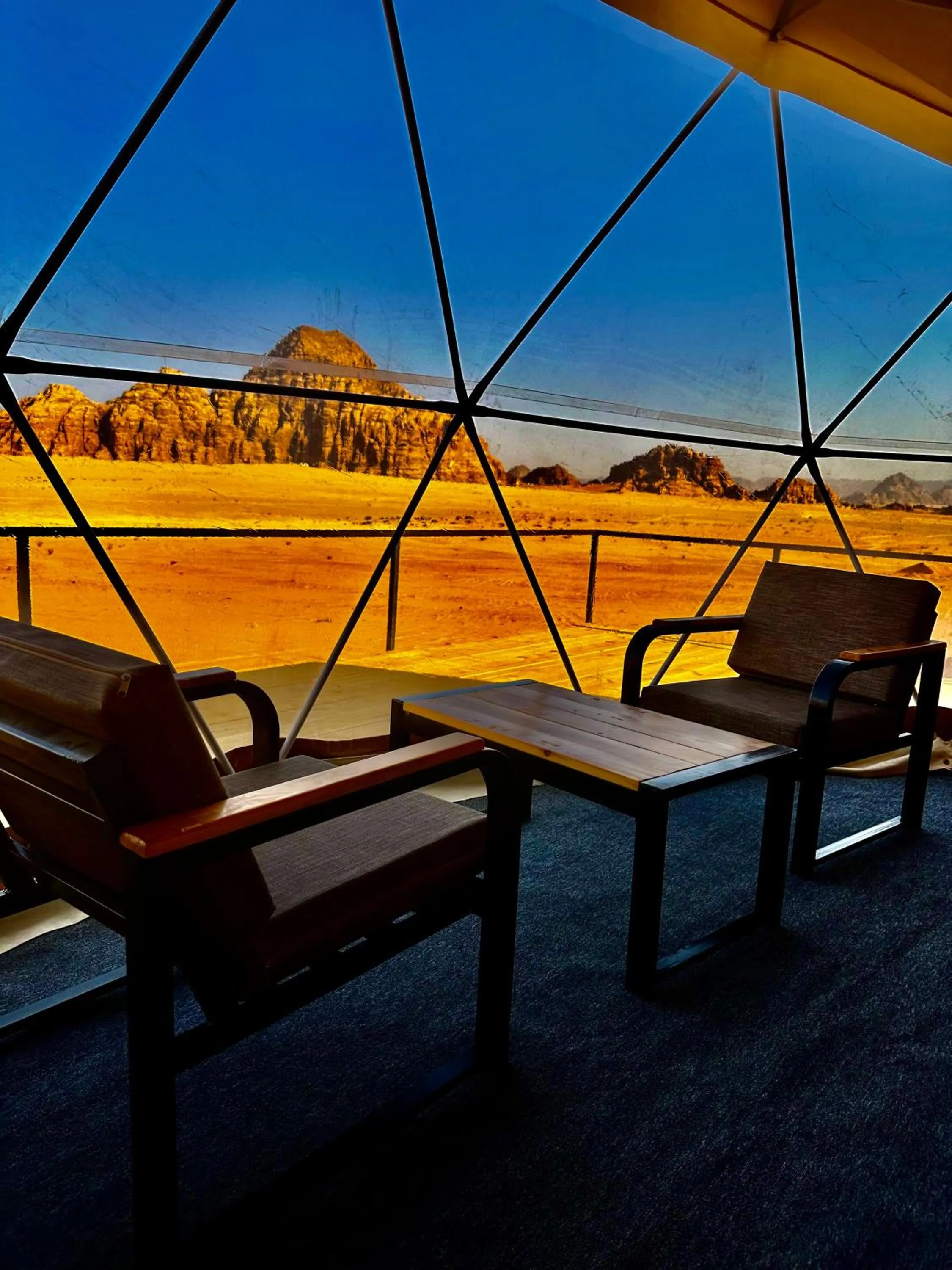 Mountain view in Mirage Camp Wadi Rum