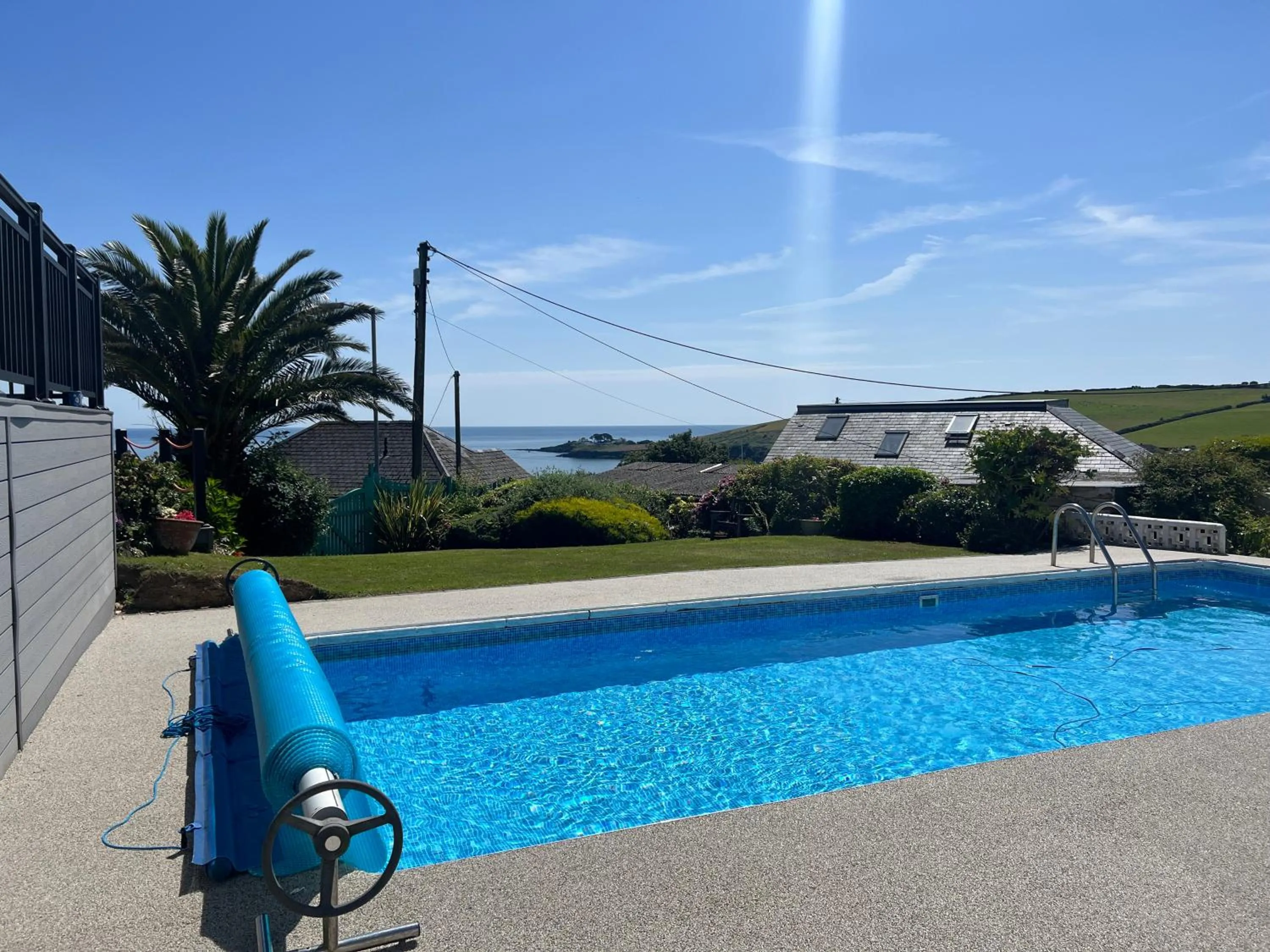 Pool view in Tremarne Hotel